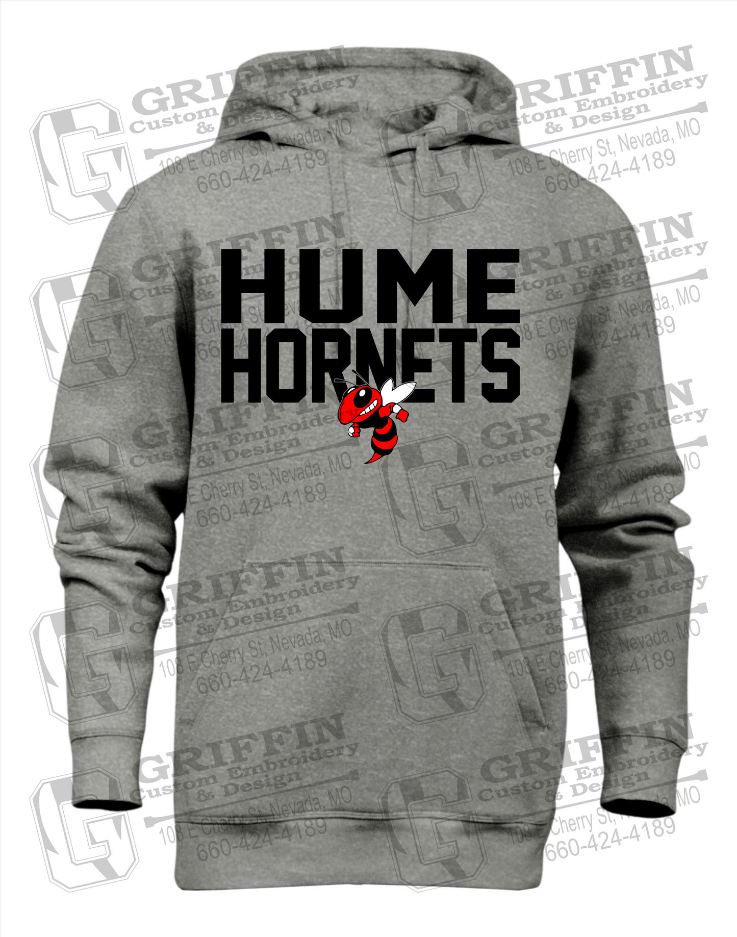 Heavyweight Fleece Hoodie - Hume Hornets 23-F