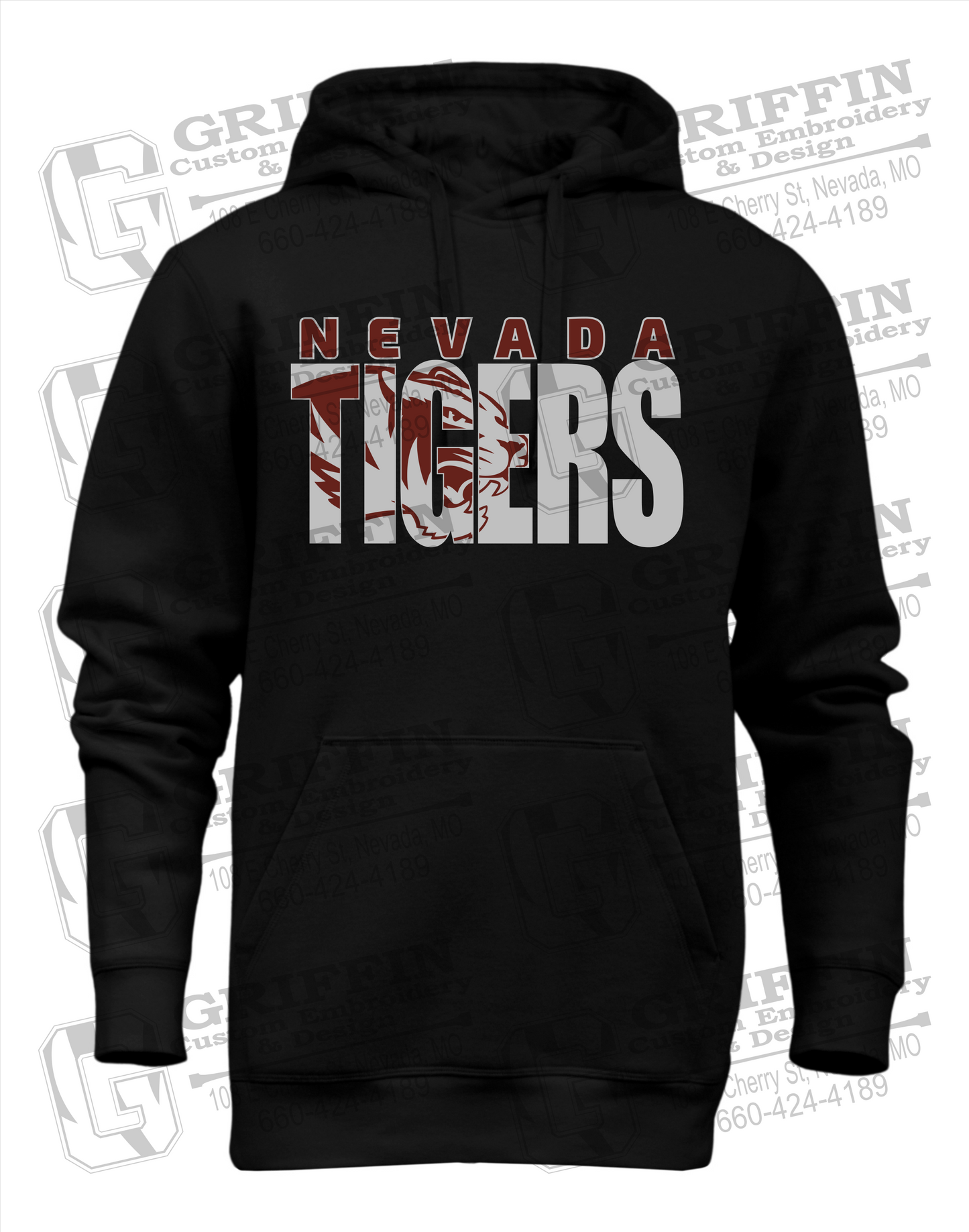 Heavyweight Fleece Hoodie - Nevada Tigers 23-F