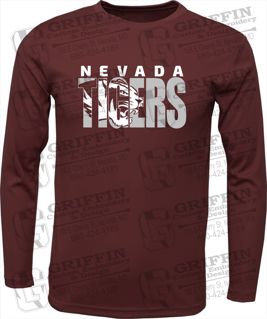 Toddler Dry-Fit Long Sleeve T-Shirt - Nevada Tigers 23-F
