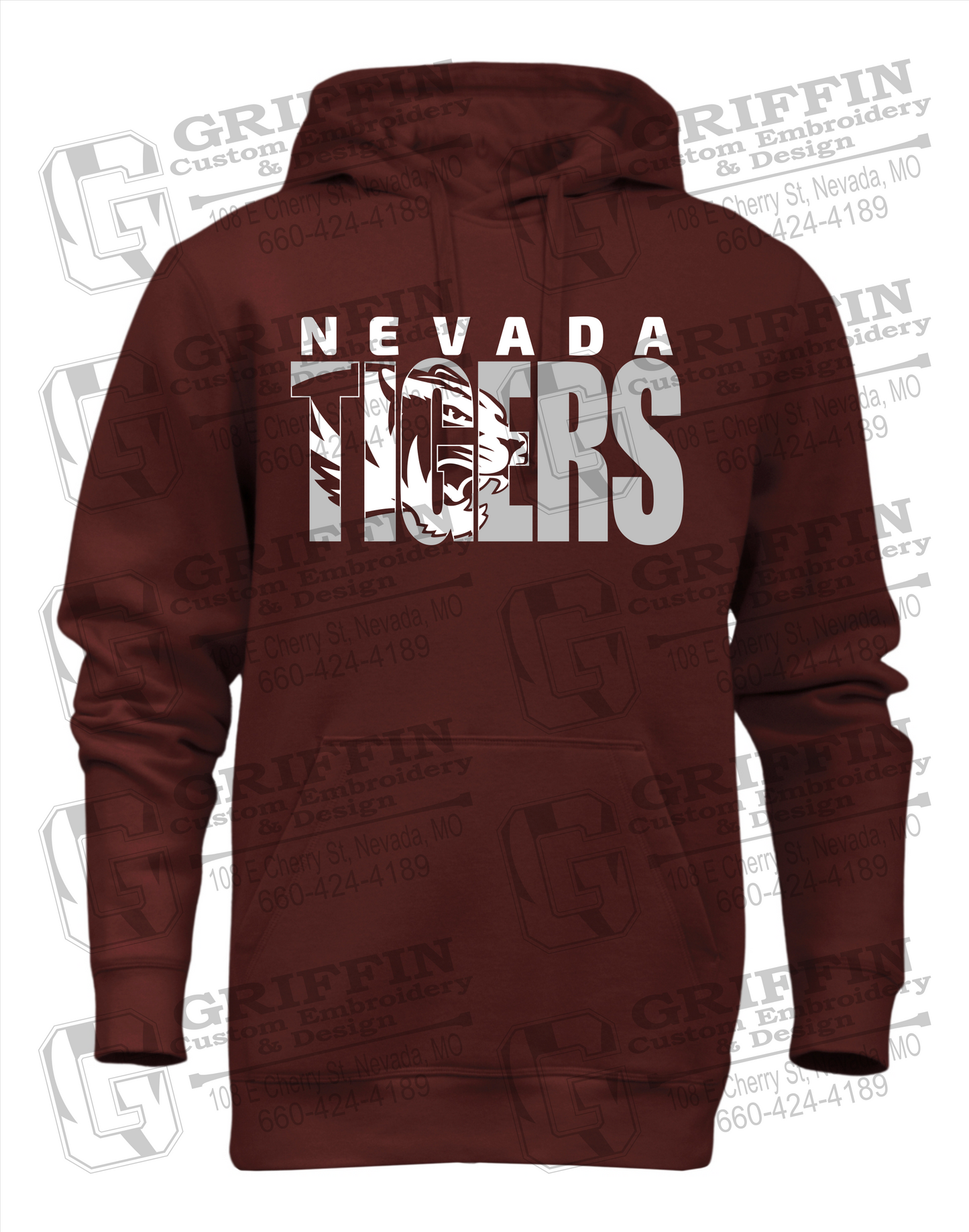 Heavyweight Fleece Hoodie - Nevada Tigers 23-F