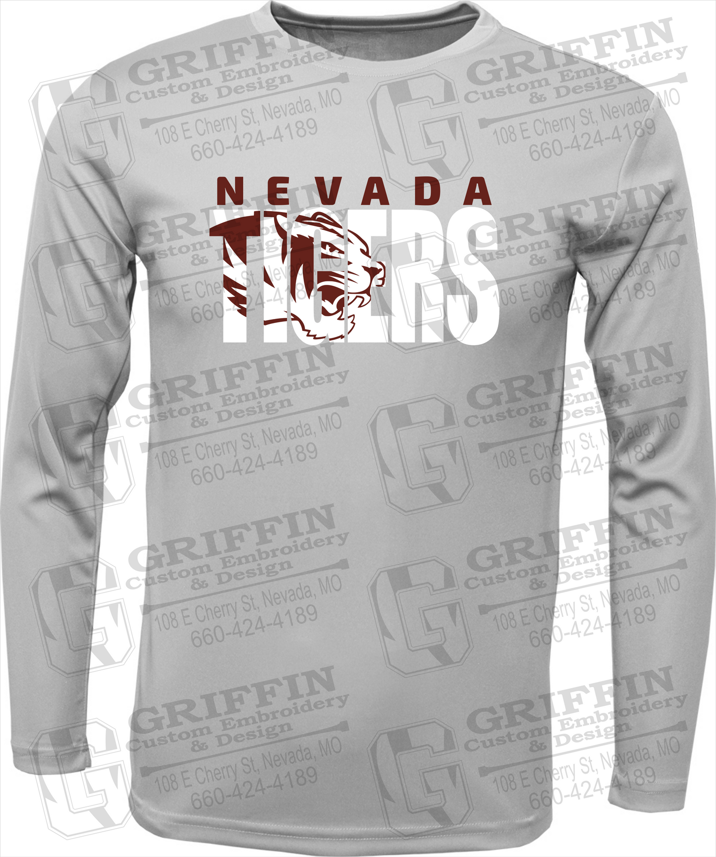 Toddler Dry-Fit Long Sleeve T-Shirt - Nevada Tigers 23-F