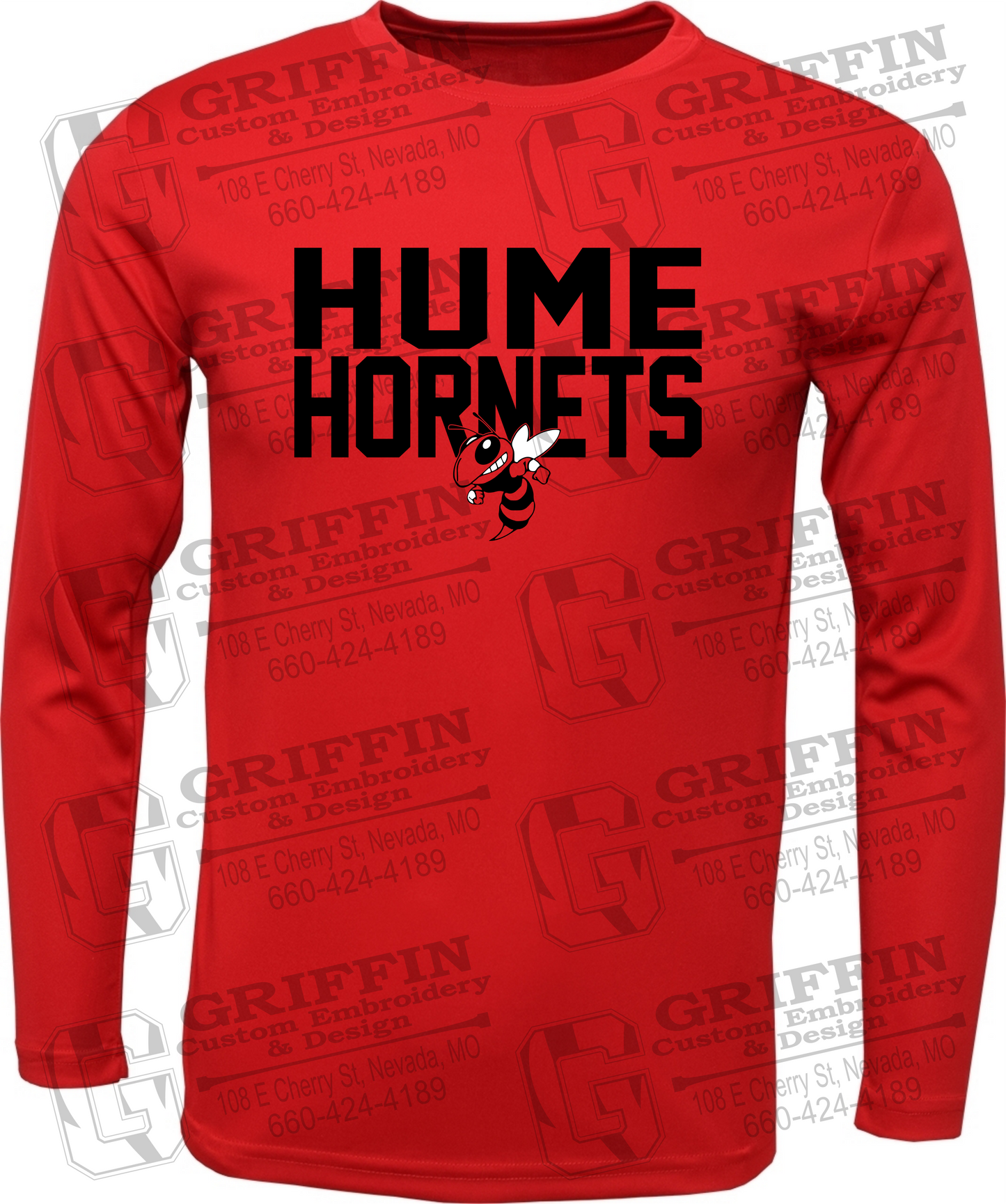 Toddler Dry-Fit Long Sleeve T-Shirt - Hume Hornets 23-F