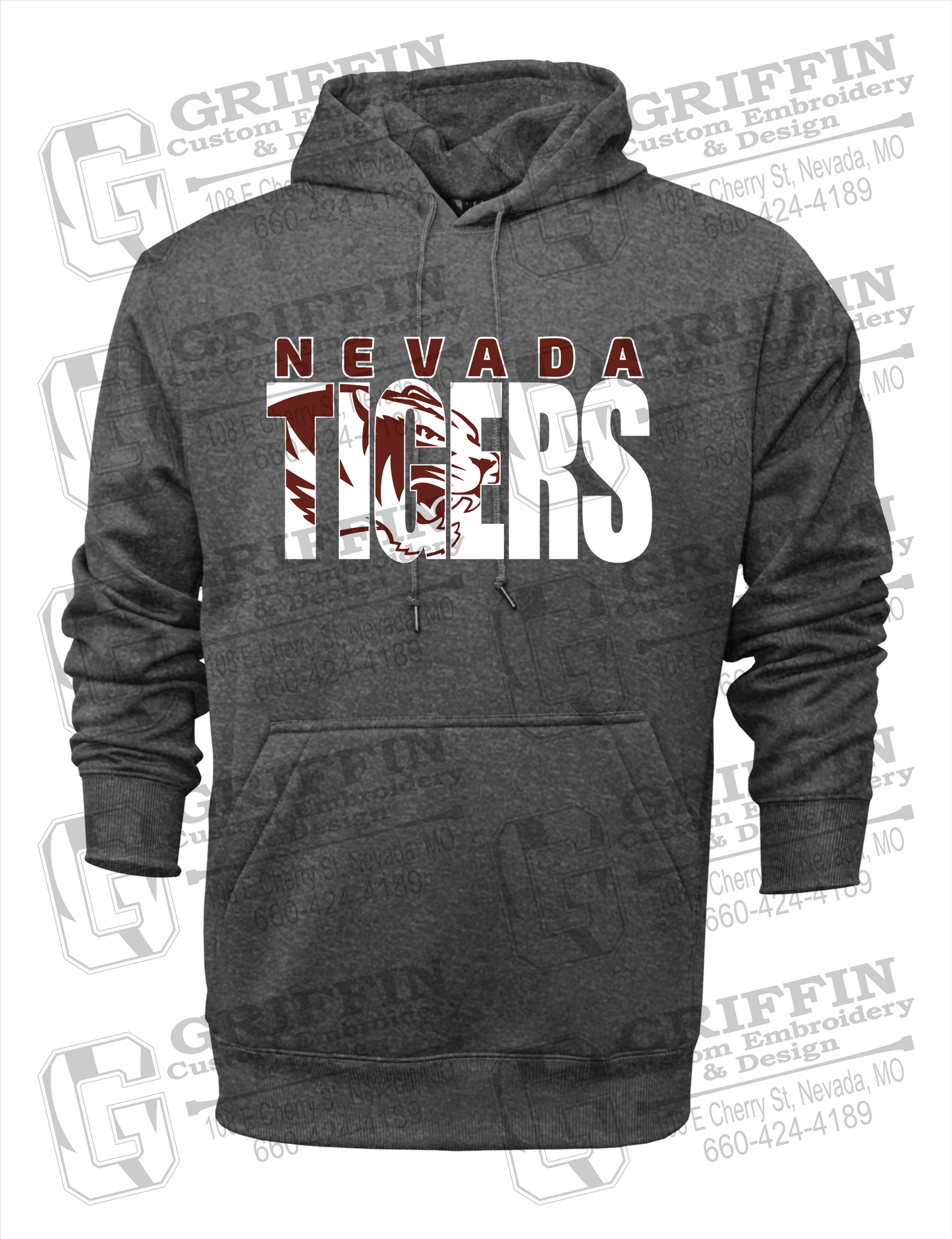 Performance Fleece Hoodie - Nevada Tigers 23-F