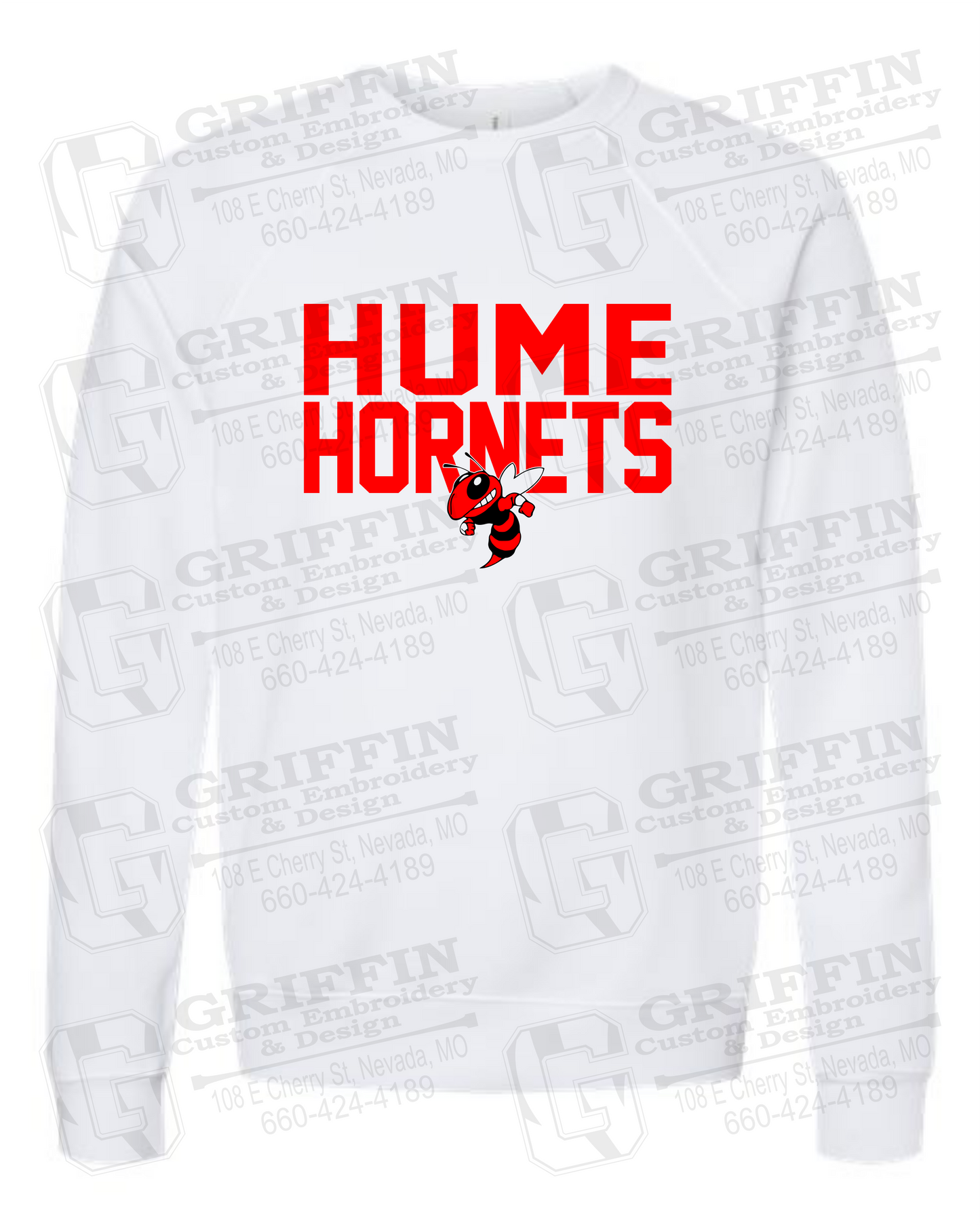 Sponge Fleece Sweatshirt - Hume Hornets 23-F