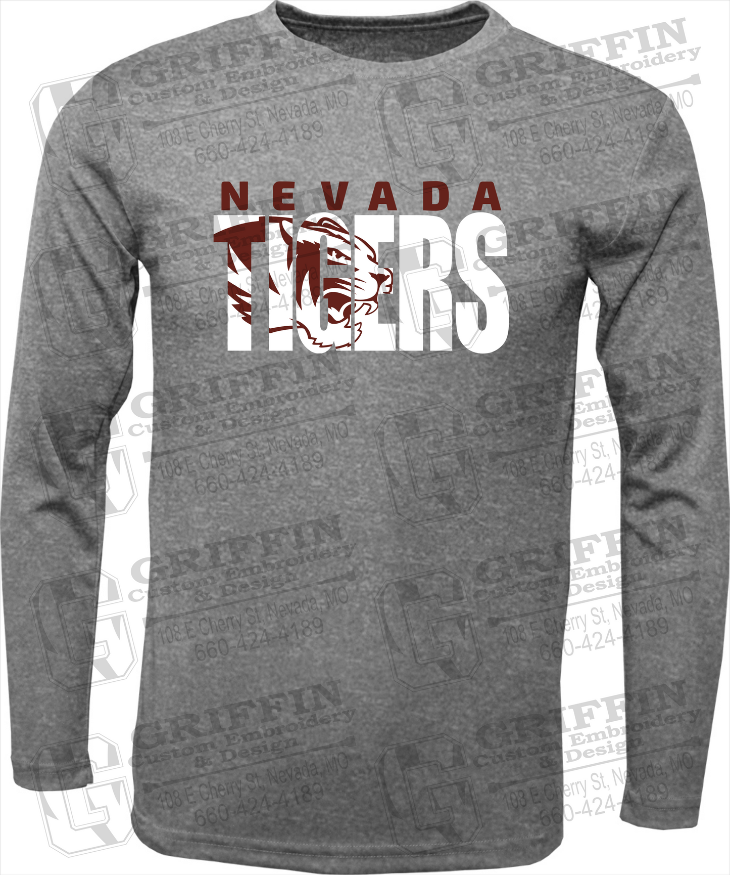 Dry-Fit Long Sleeve T-Shirt - Nevada Tigers 23-F