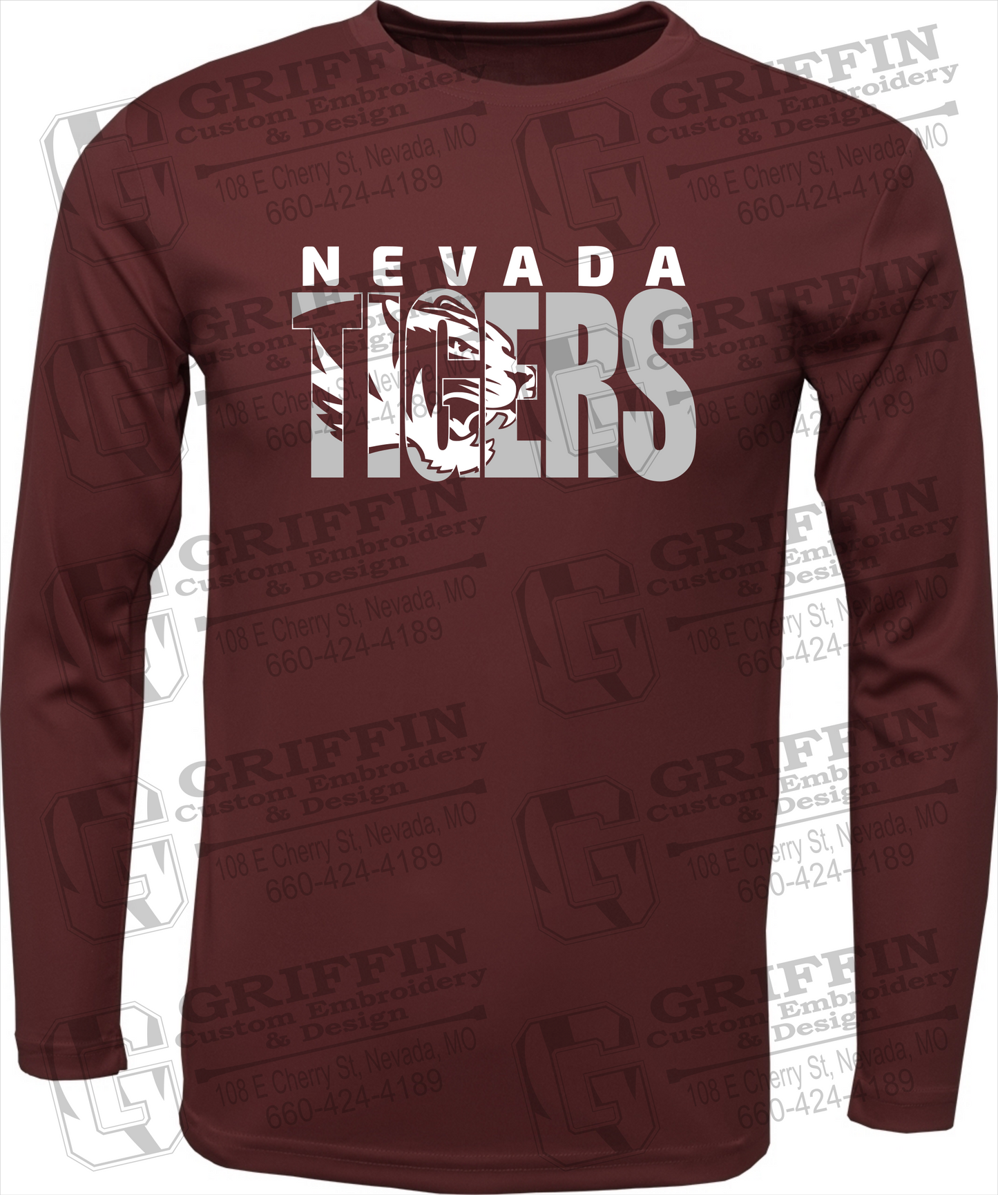 Dry-Fit Long Sleeve T-Shirt - Nevada Tigers 23-F