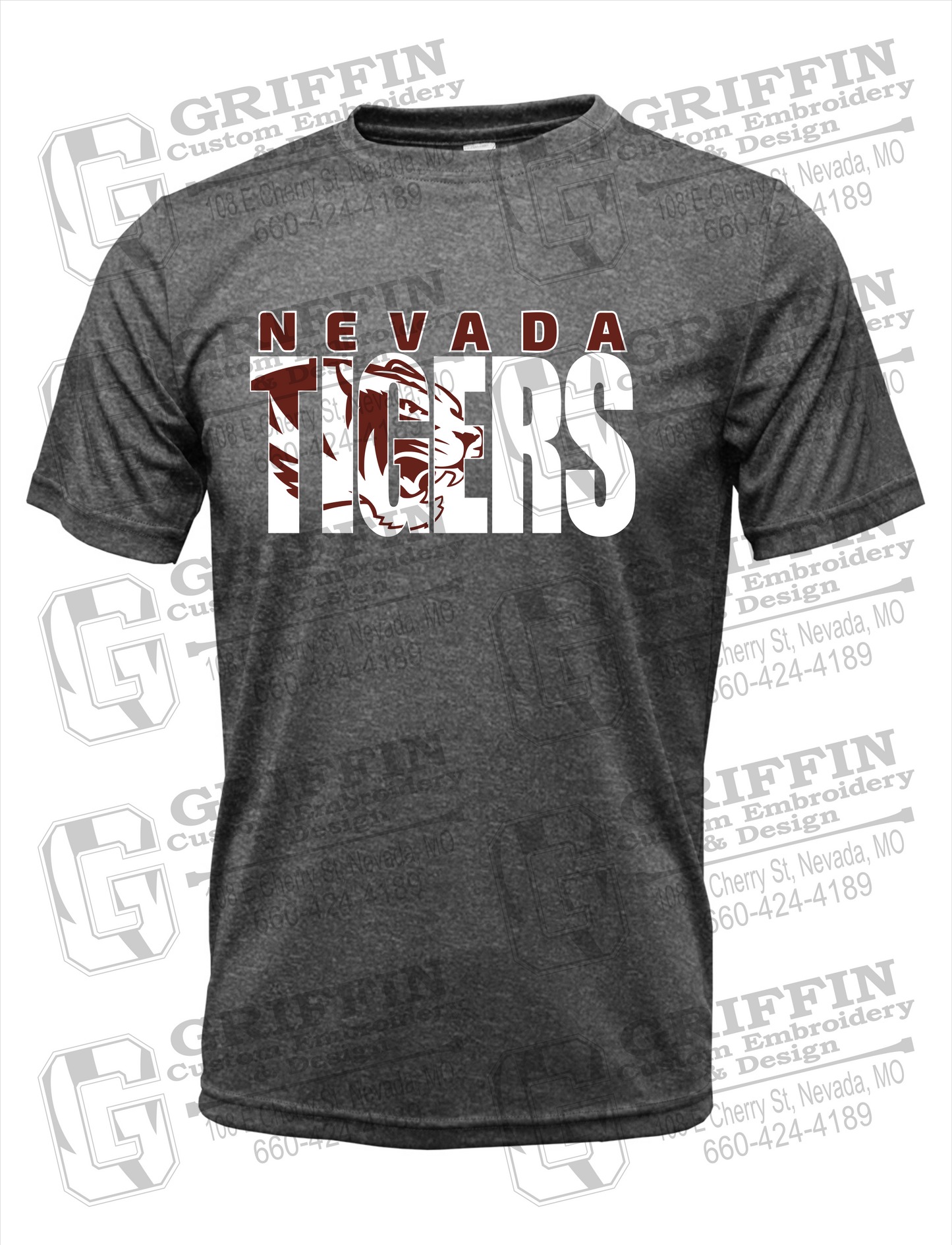 Dry-Fit Short Sleeve T-Shirt - Nevada Tigers 23-F