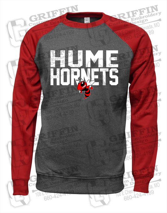 Hume Hornets 23-F Youth Raglan Sweatshirt