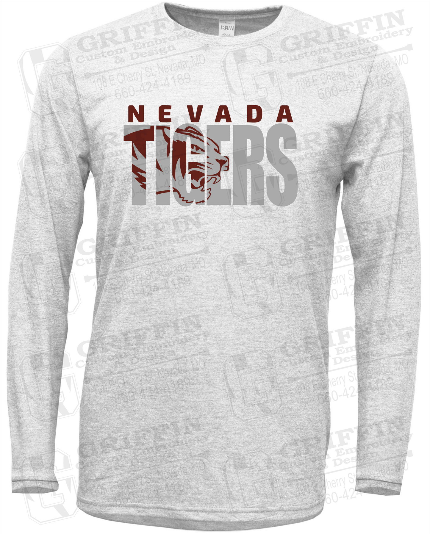 Soft-Tek Long Sleeve T-Shirt - Nevada Tigers 23-F