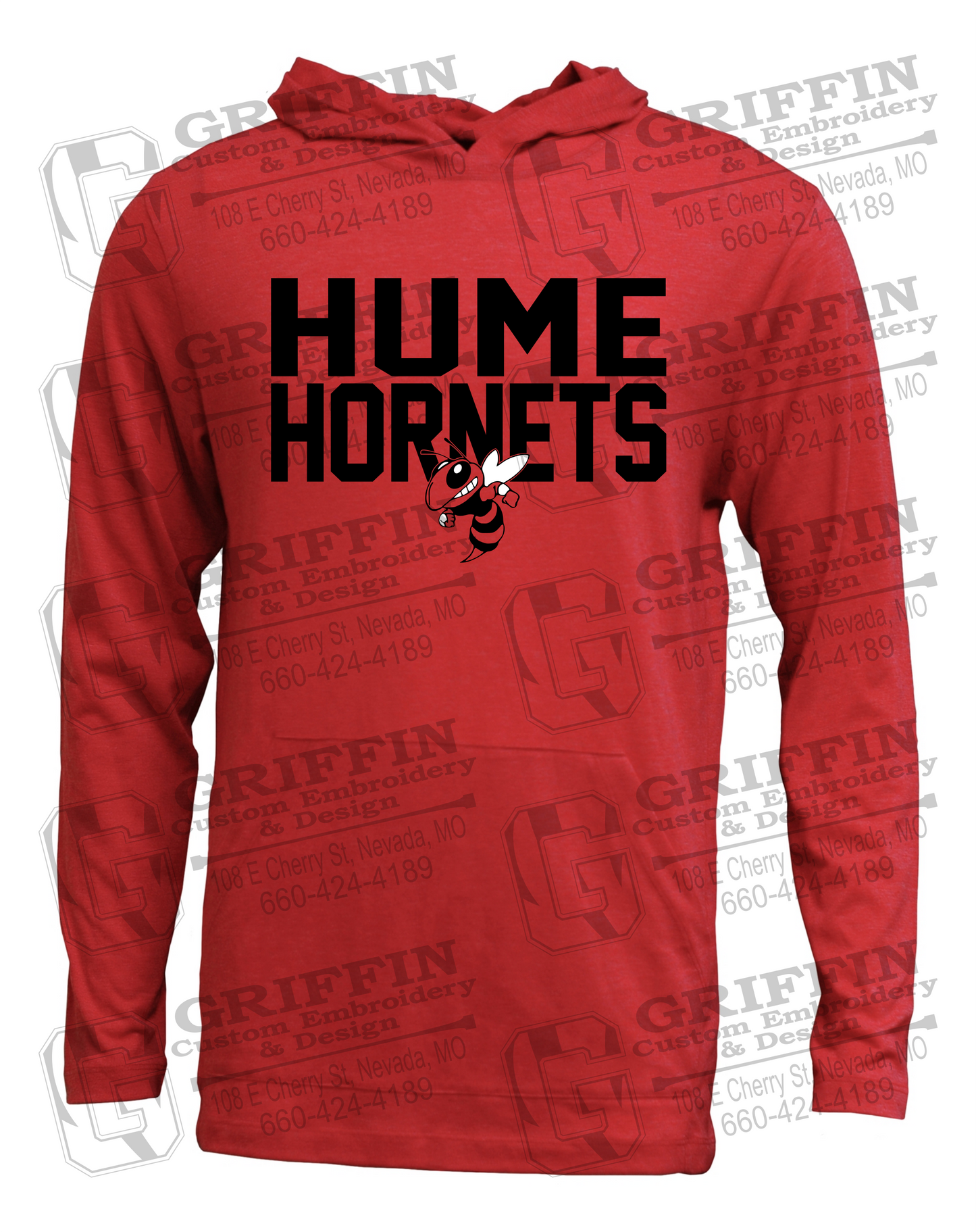 Soft-Tek T-Shirt Hoodie - Hume Hornets 23-F