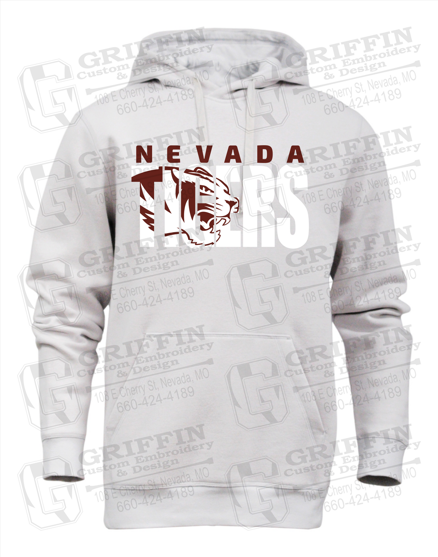 Heavyweight Fleece Hoodie - Nevada Tigers 23-F