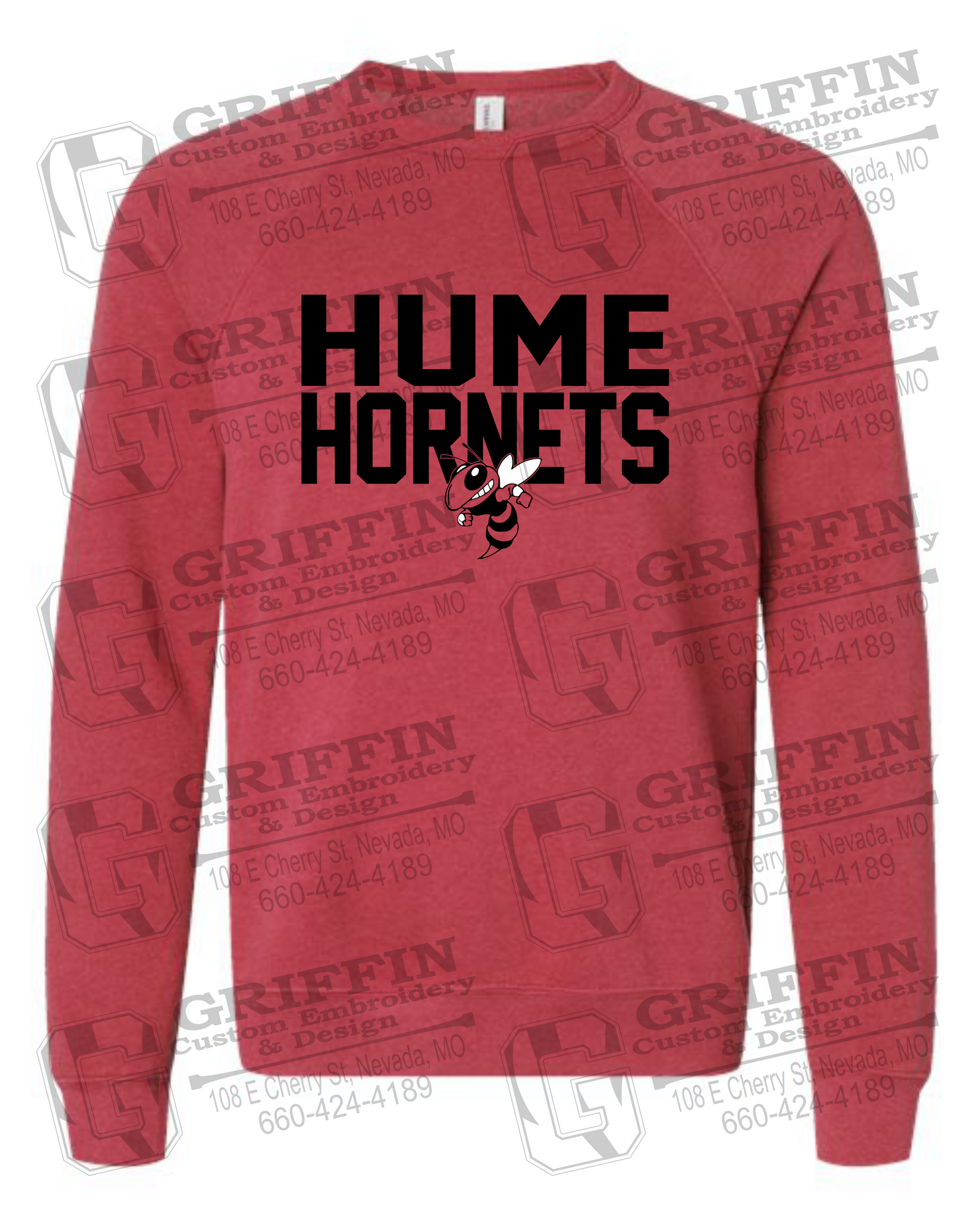 Sponge Fleece Sweatshirt - Hume Hornets 23-F