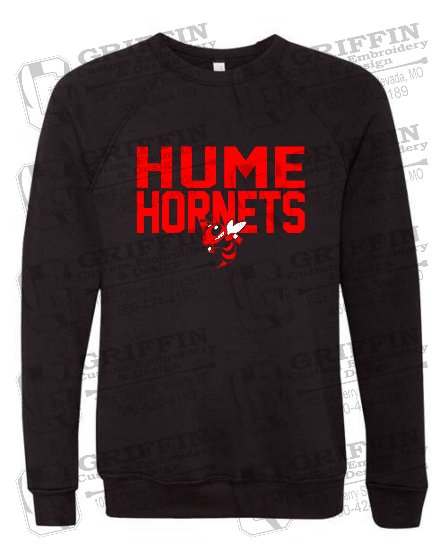 Sponge Fleece Sweatshirt - Hume Hornets 23-F