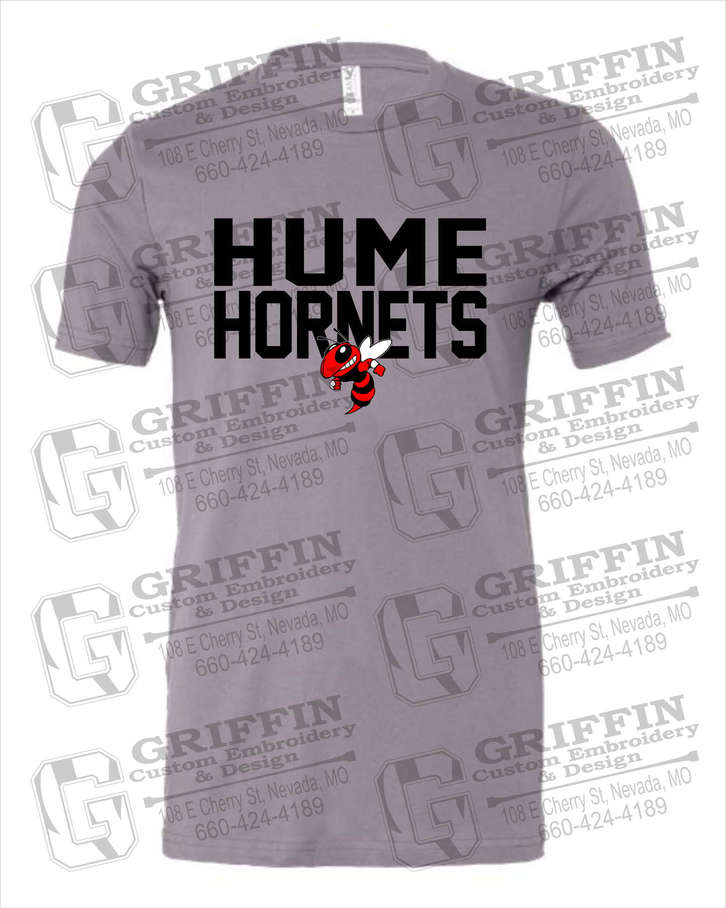 Hume Hornets 23-F 100% Cotton Short Sleeve T-Shirt