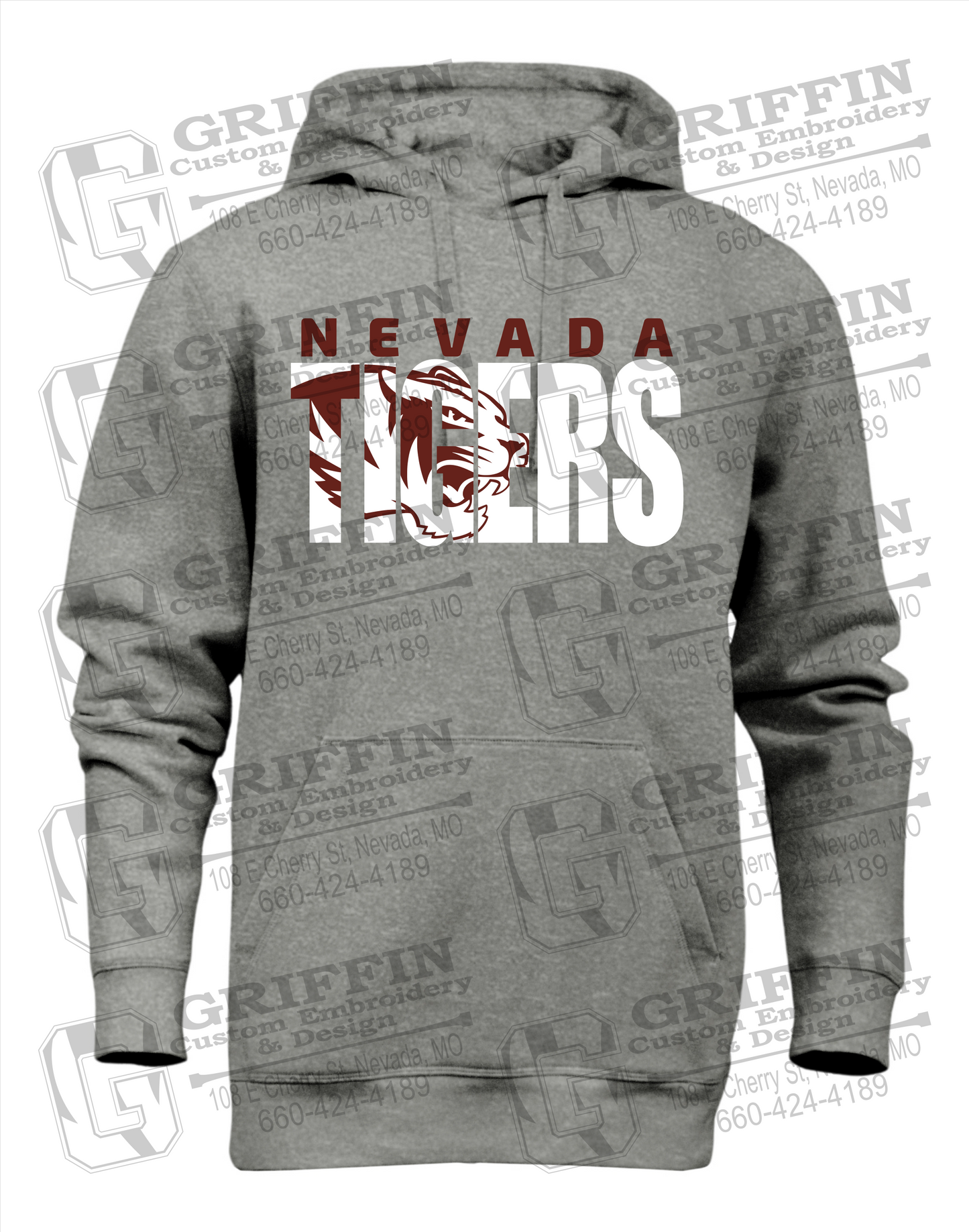 Heavyweight Fleece Hoodie - Nevada Tigers 23-F