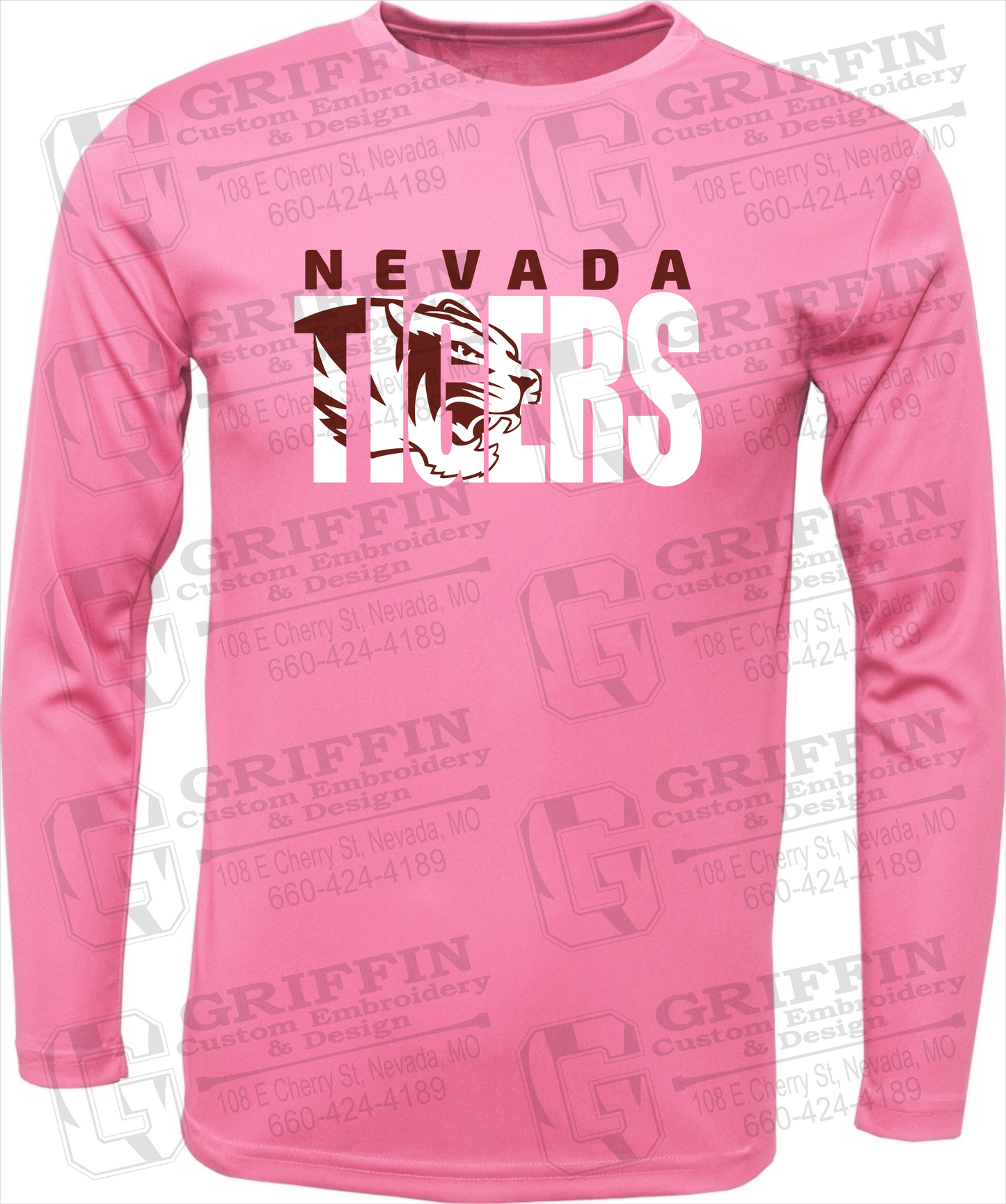 Toddler Dry-Fit Long Sleeve T-Shirt - Nevada Tigers 23-F