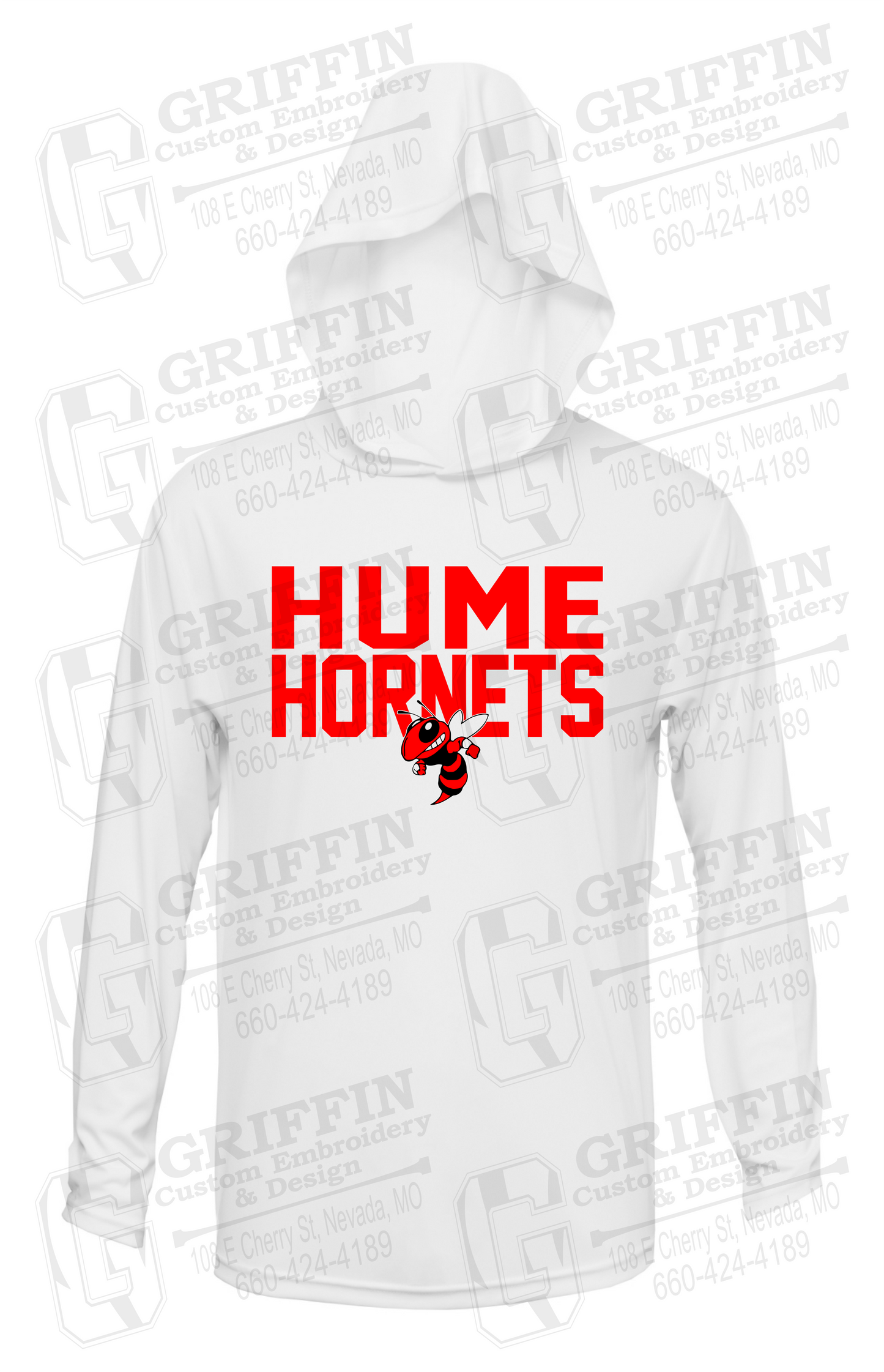 Dry-Fit T-Shirt Hoodie - Hume Hornets 23-F