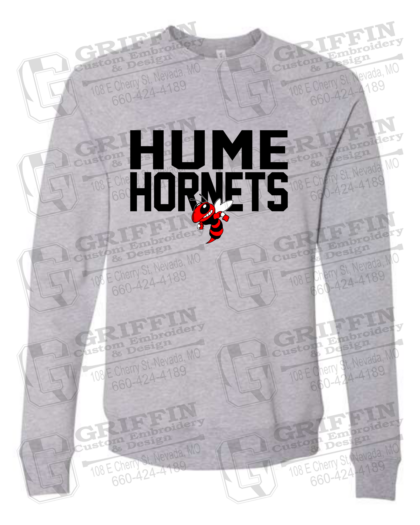 Sponge Fleece Sweatshirt - Hume Hornets 23-F