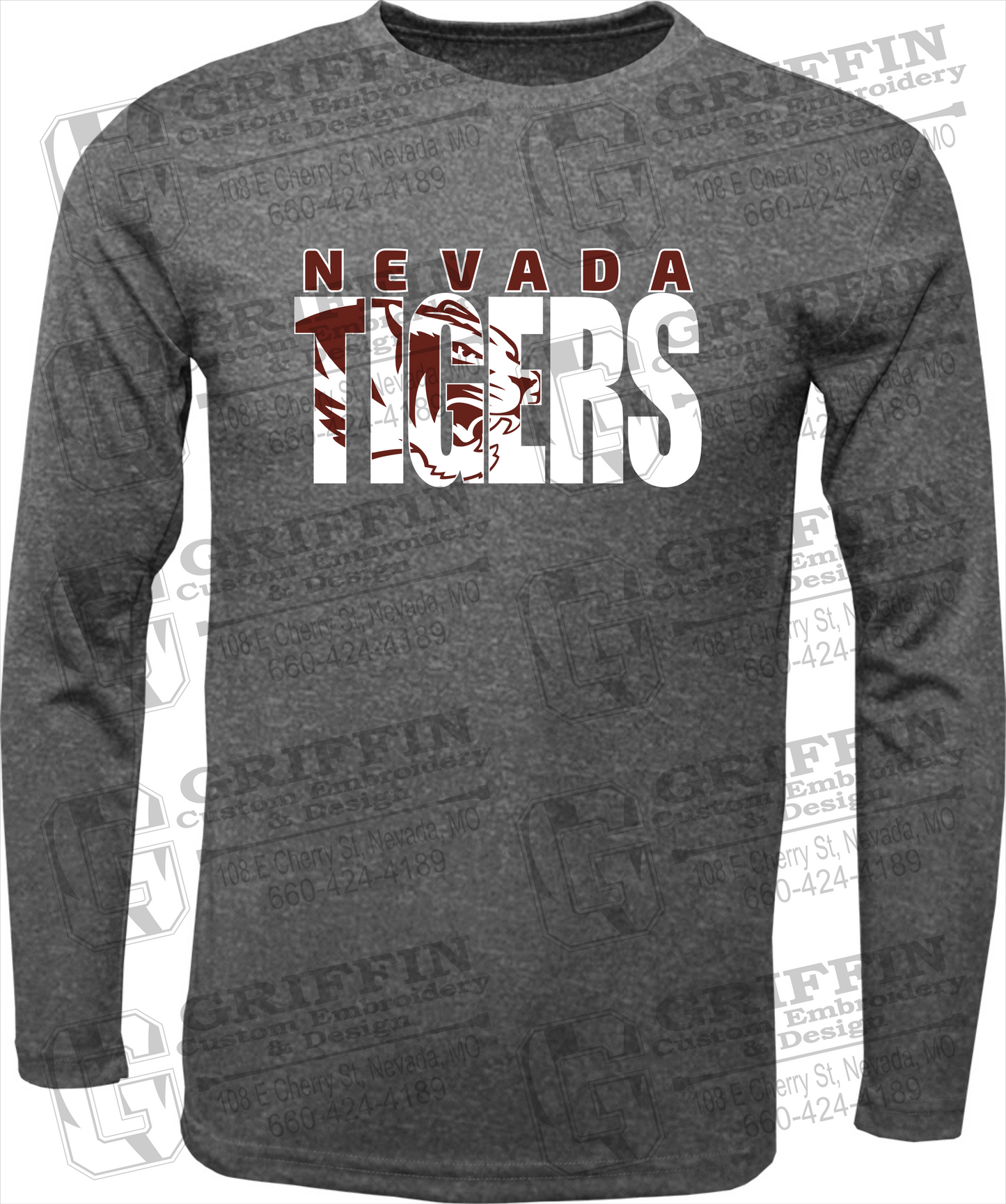 Dry-Fit Long Sleeve T-Shirt - Nevada Tigers 23-F