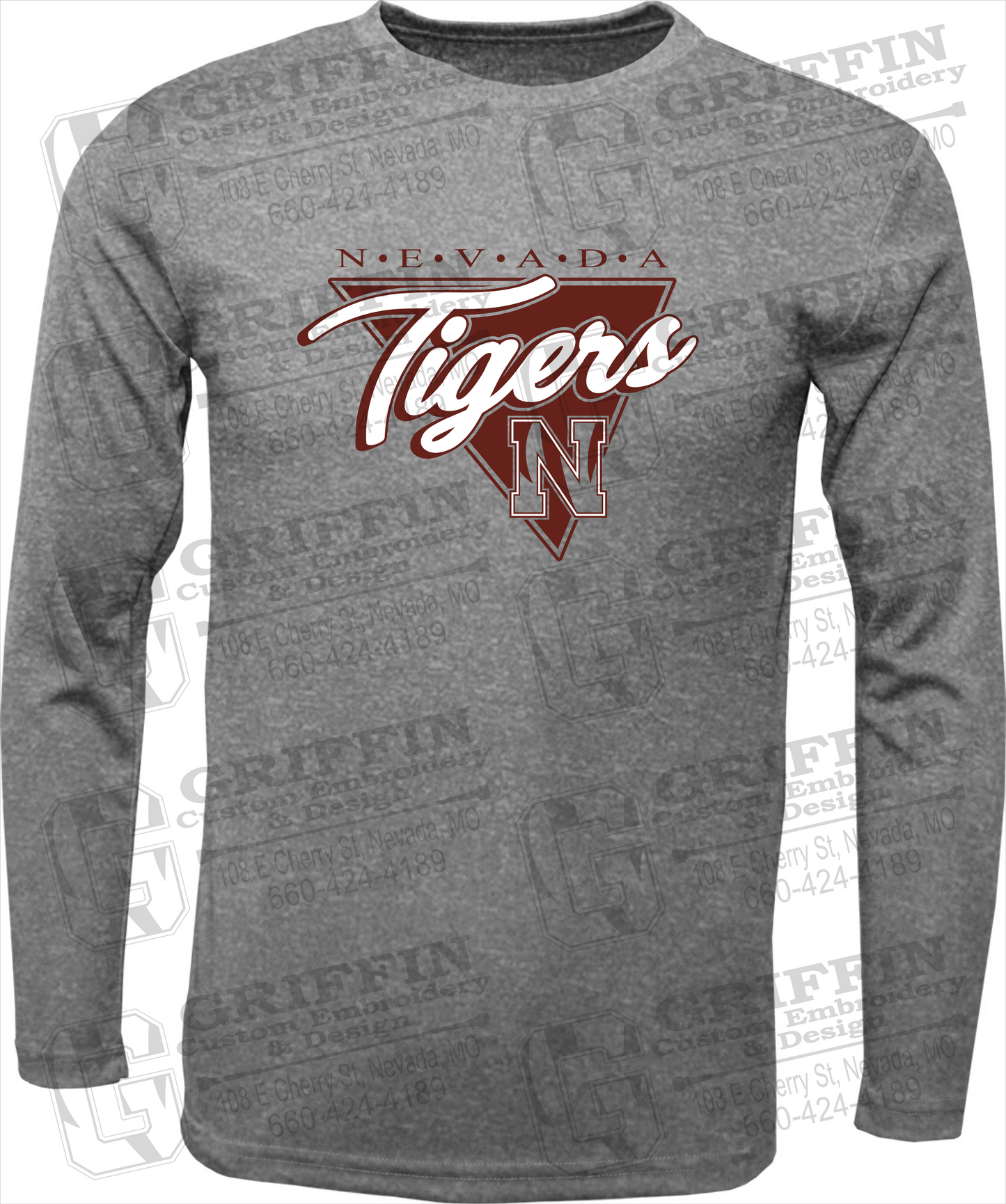 Dry-Fit Long Sleeve T-Shirt - Nevada Tigers 23-G