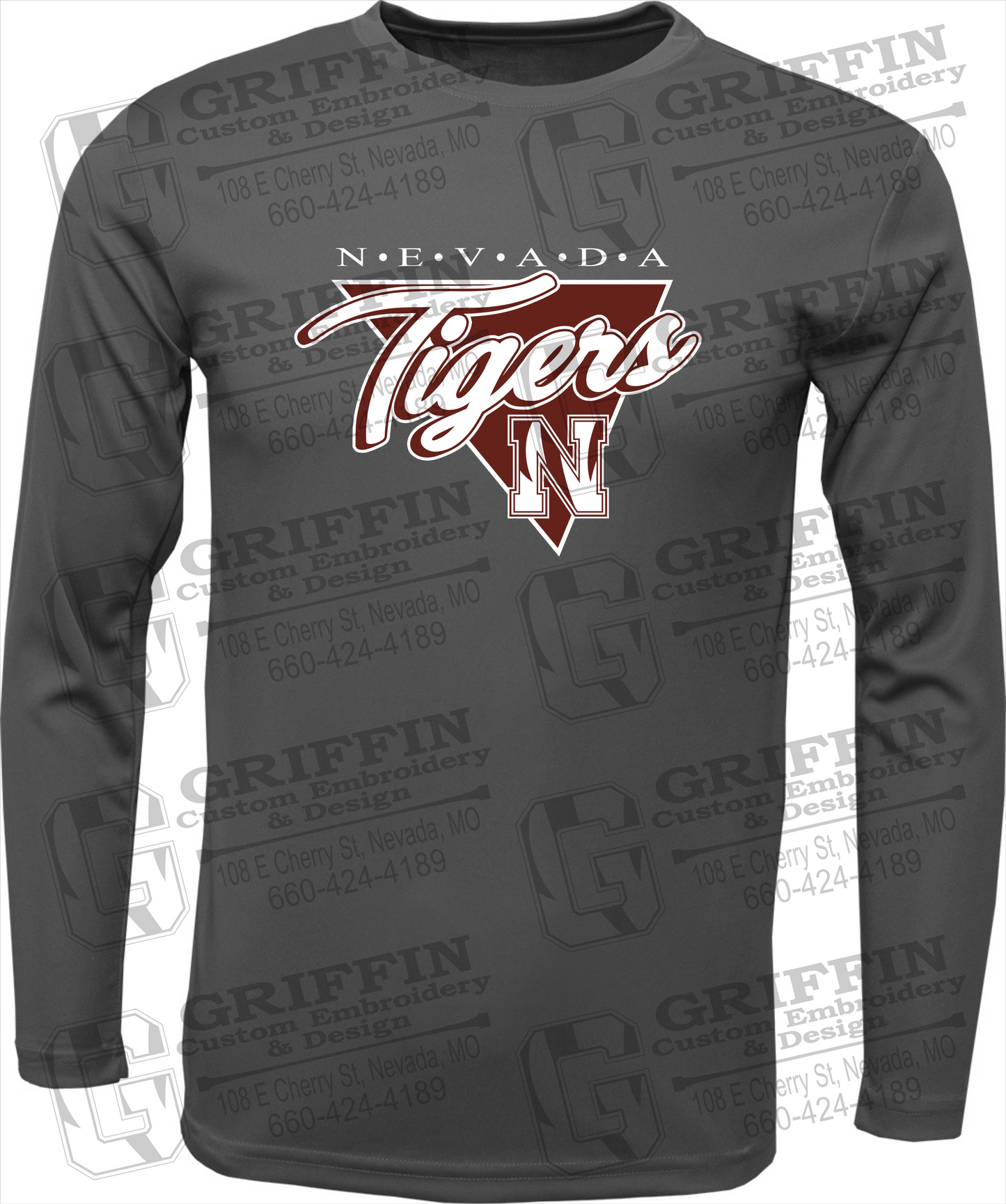 Dry-Fit Long Sleeve T-Shirt - Nevada Tigers 23-G