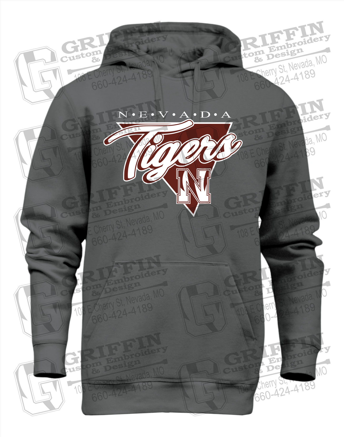 Heavyweight Fleece Hoodie - Nevada Tigers 23-G