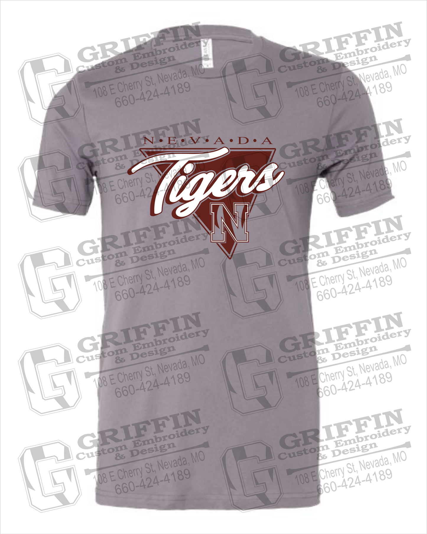 Nevada Tigers 23-G 100% Cotton Short Sleeve T-Shirt