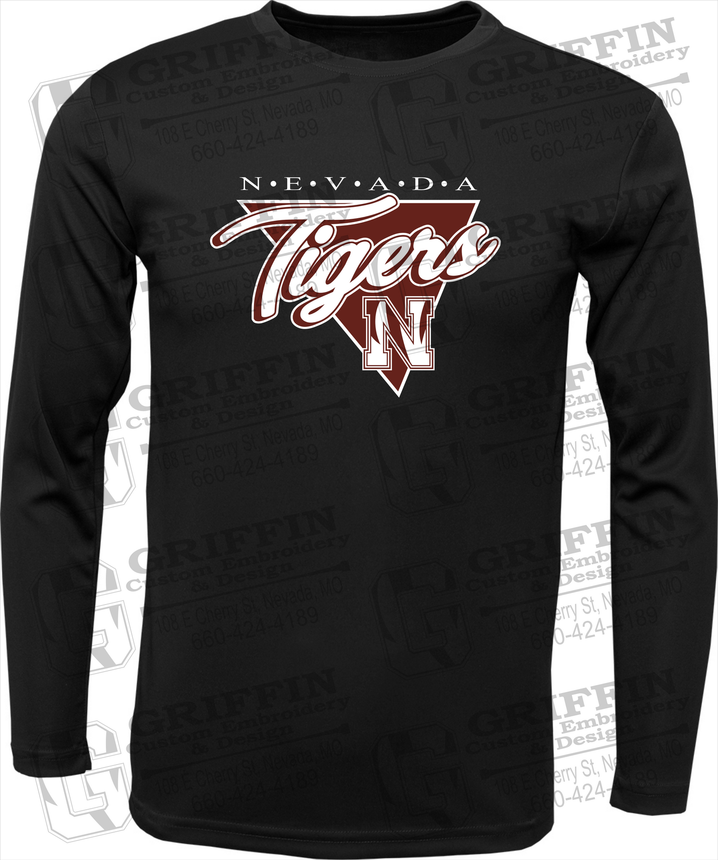 Dry-Fit Long Sleeve T-Shirt - Nevada Tigers 23-G