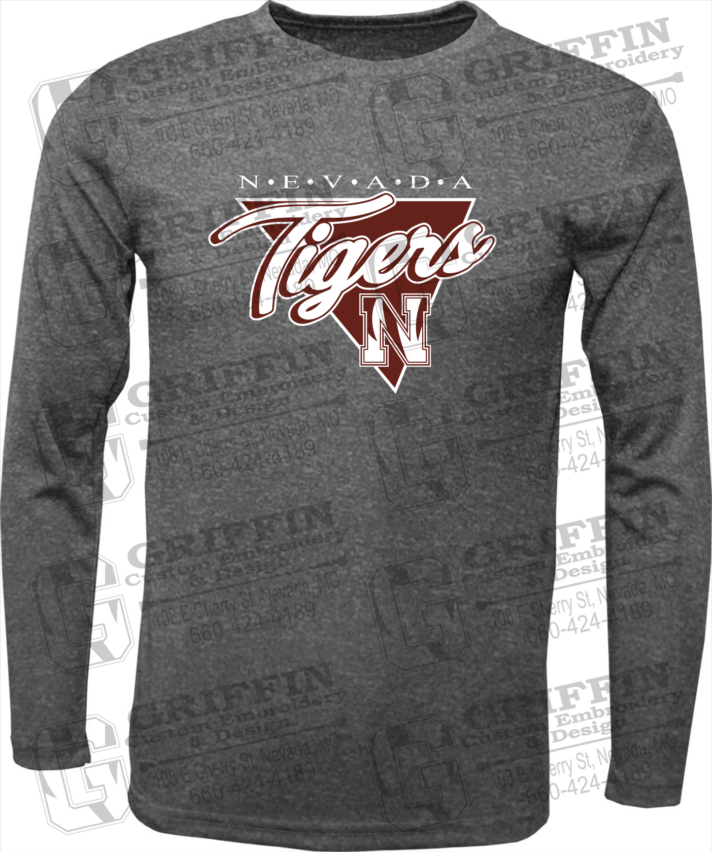 Dry-Fit Long Sleeve T-Shirt - Nevada Tigers 23-G