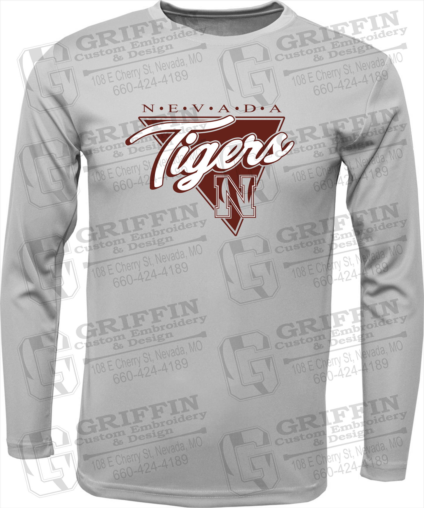 Toddler Dry-Fit Long Sleeve T-Shirt - Nevada Tigers 23-G