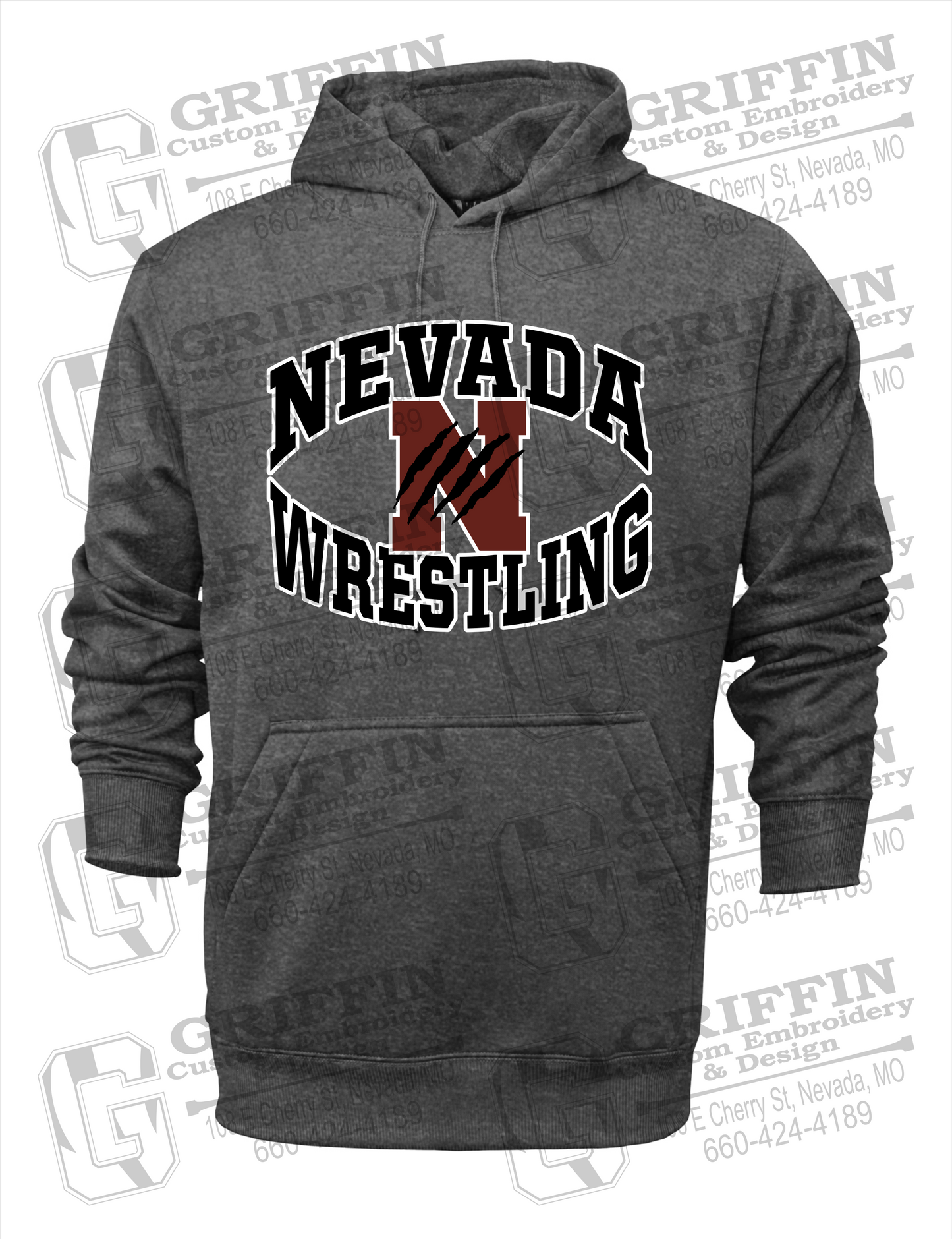 Performance Fleece Hoodie - Wrestling - Nevada Tigers 23-H