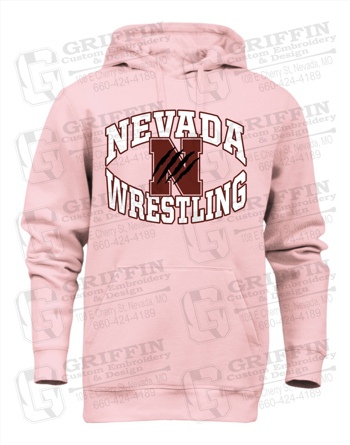 Heavyweight Fleece Hoodie - Wrestling - Nevada Tigers 23-H