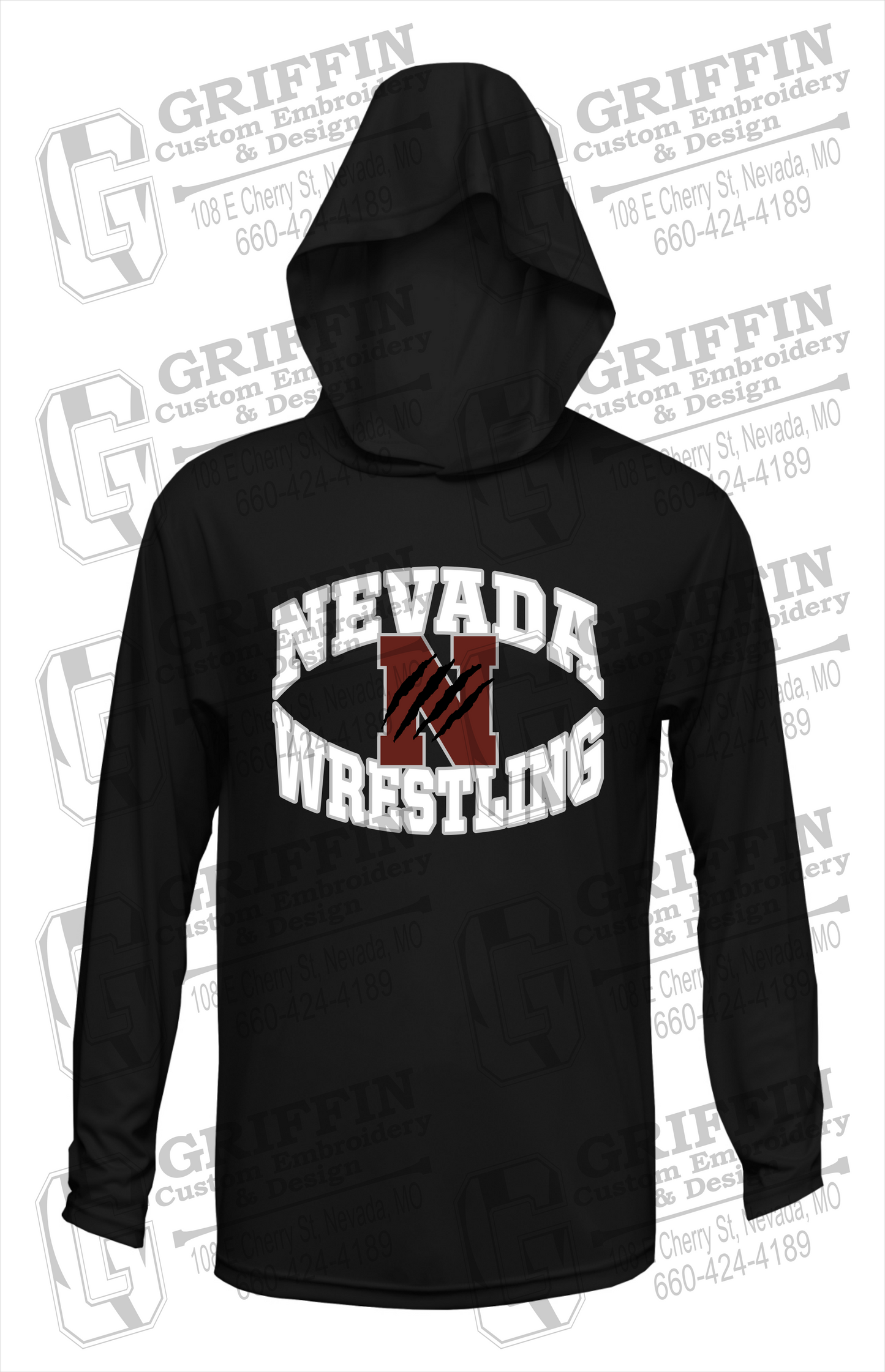 Dry-Fit T-Shirt Hoodie - Wrestling - Nevada Tigers 23-H