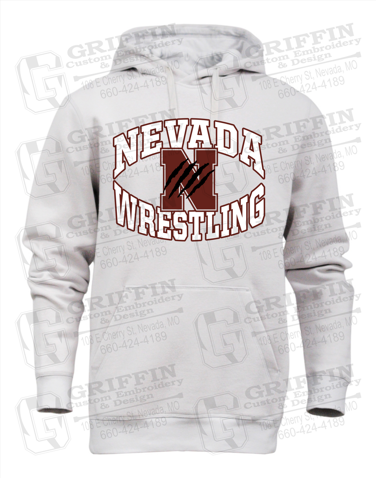 Heavyweight Fleece Hoodie - Wrestling - Nevada Tigers 23-H