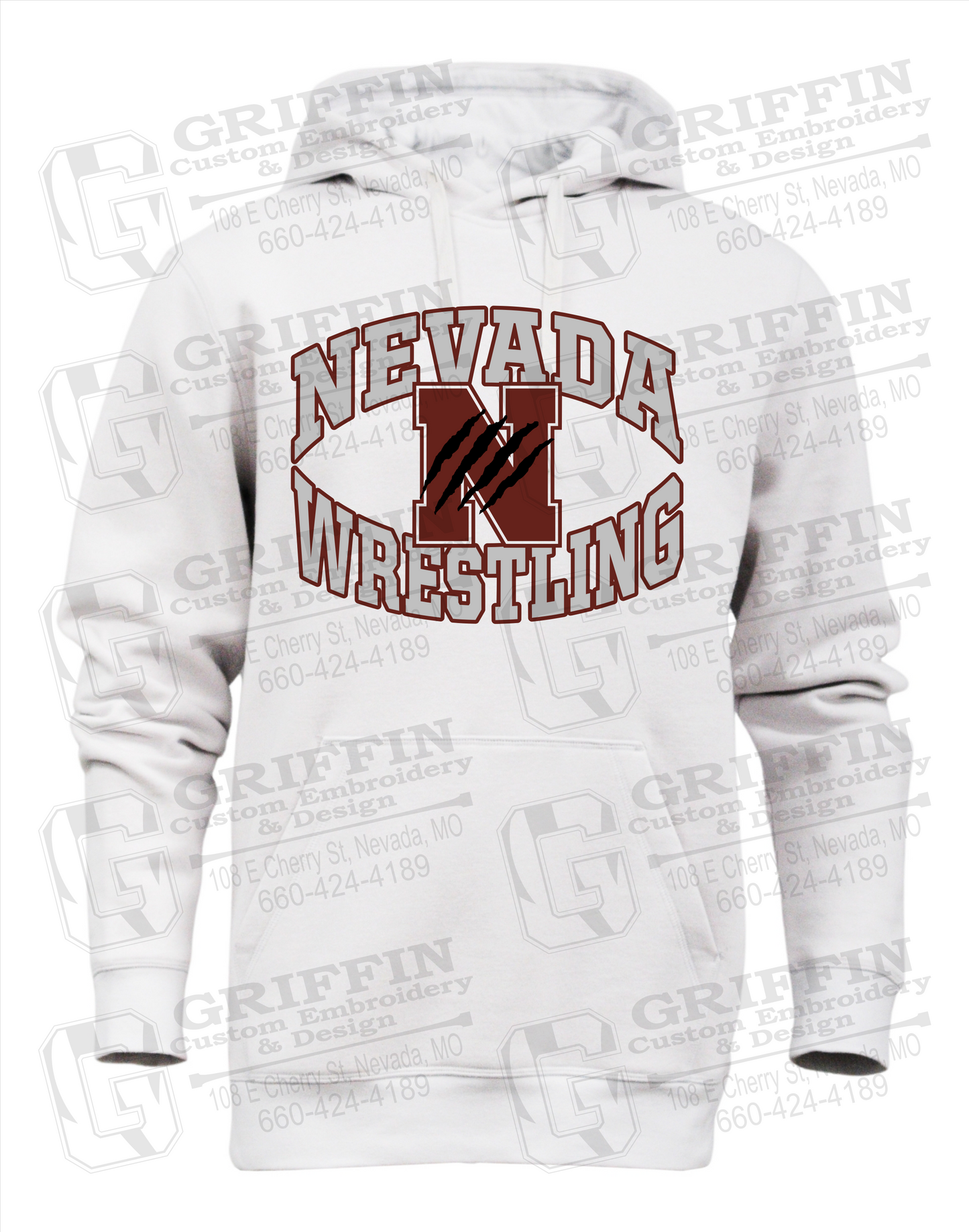 Nevada Tigers 23-H Heavyweight Hoodie - Wrestling