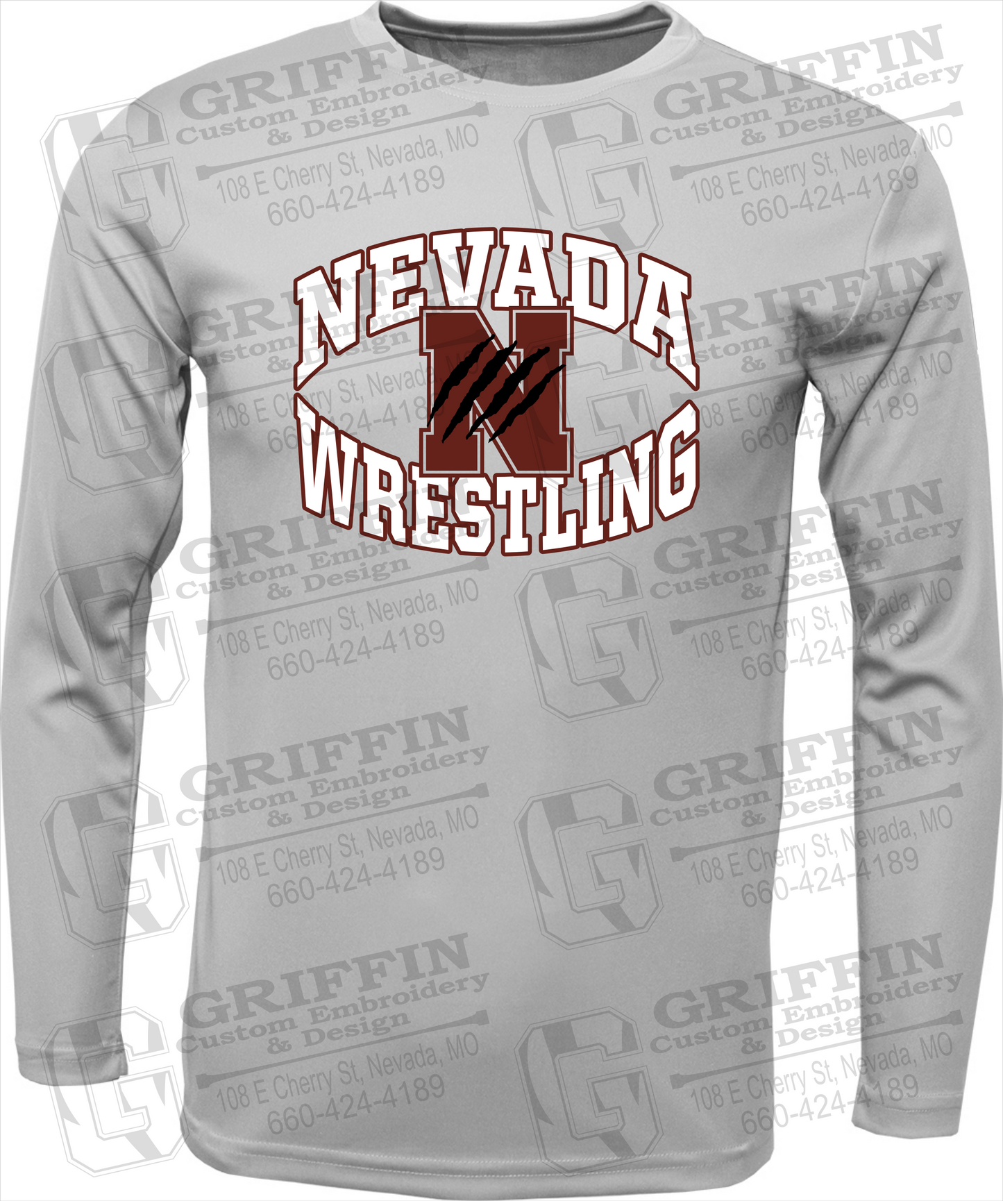 Toddler Dry-Fit Long Sleeve T-Shirt - Wrestling - Nevada Tigers 23-H