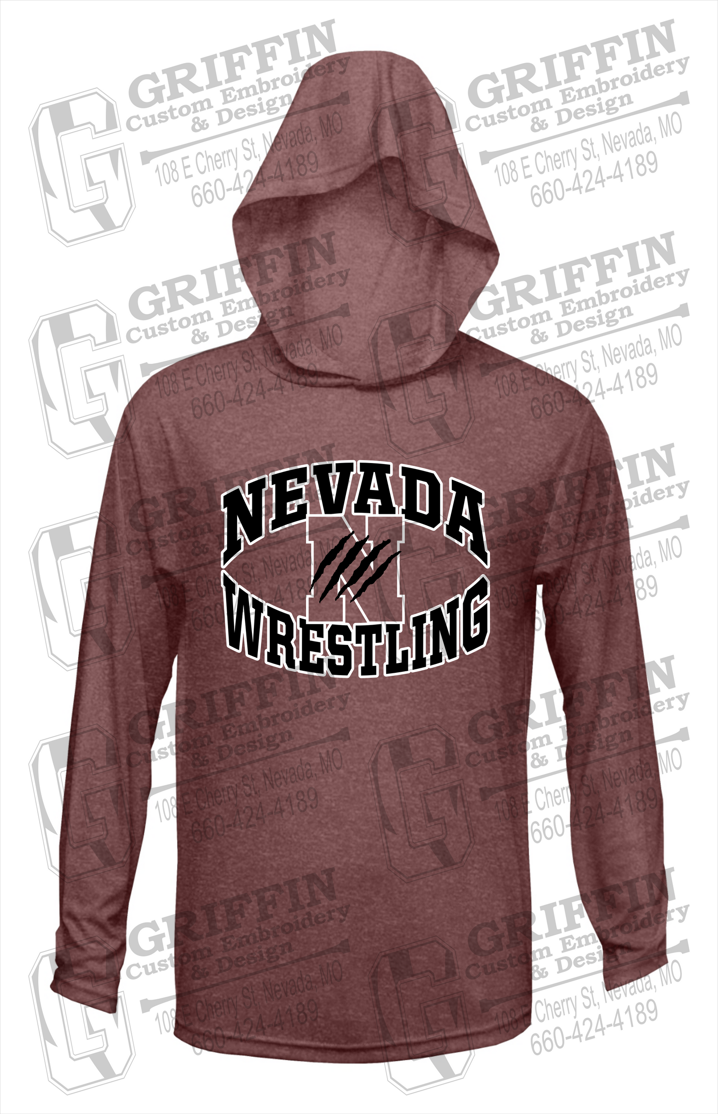 Dry-Fit T-Shirt Hoodie - Wrestling - Nevada Tigers 23-H