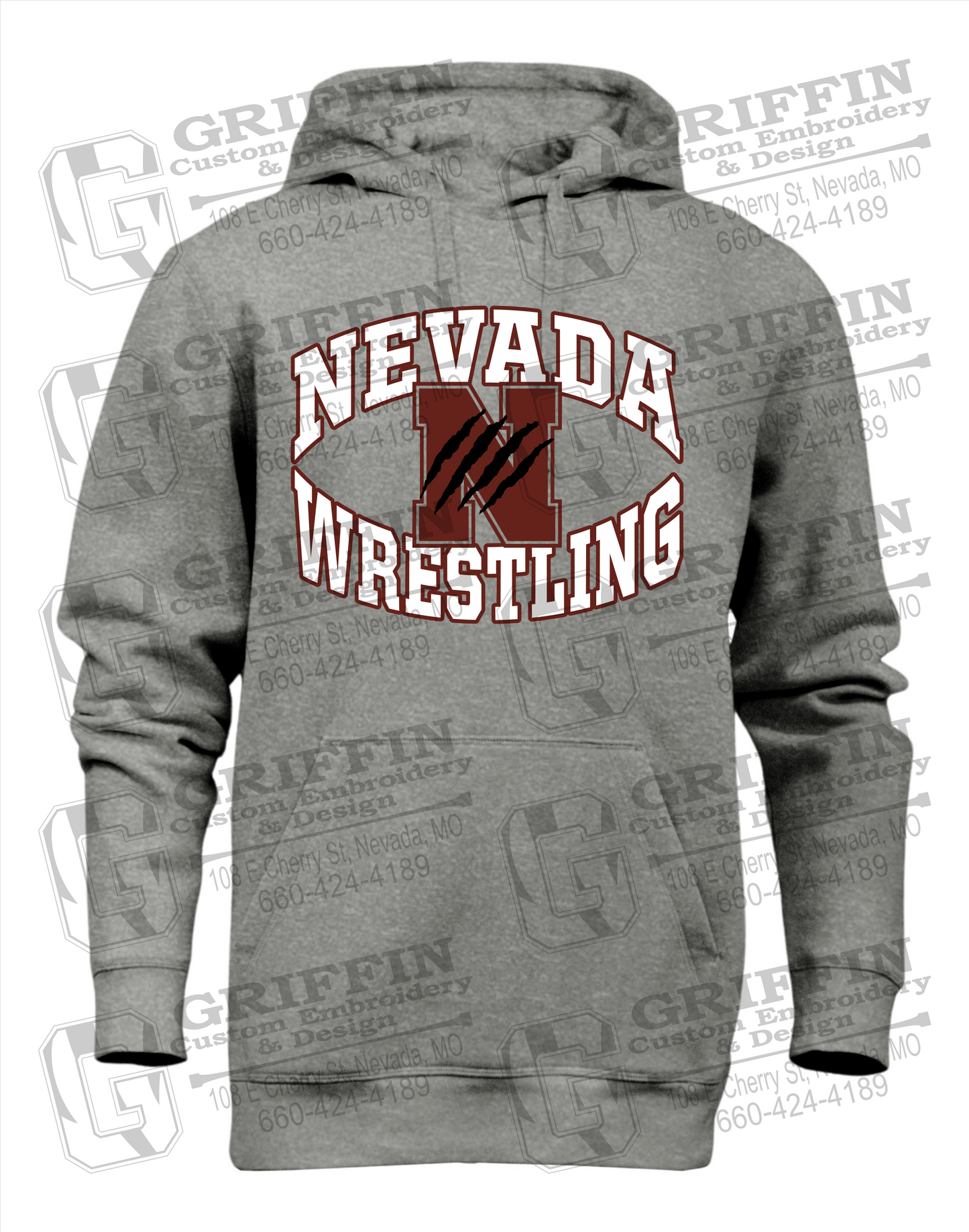 Nevada Tigers 23-H Youth Heavyweight Hoodie - Wrestling