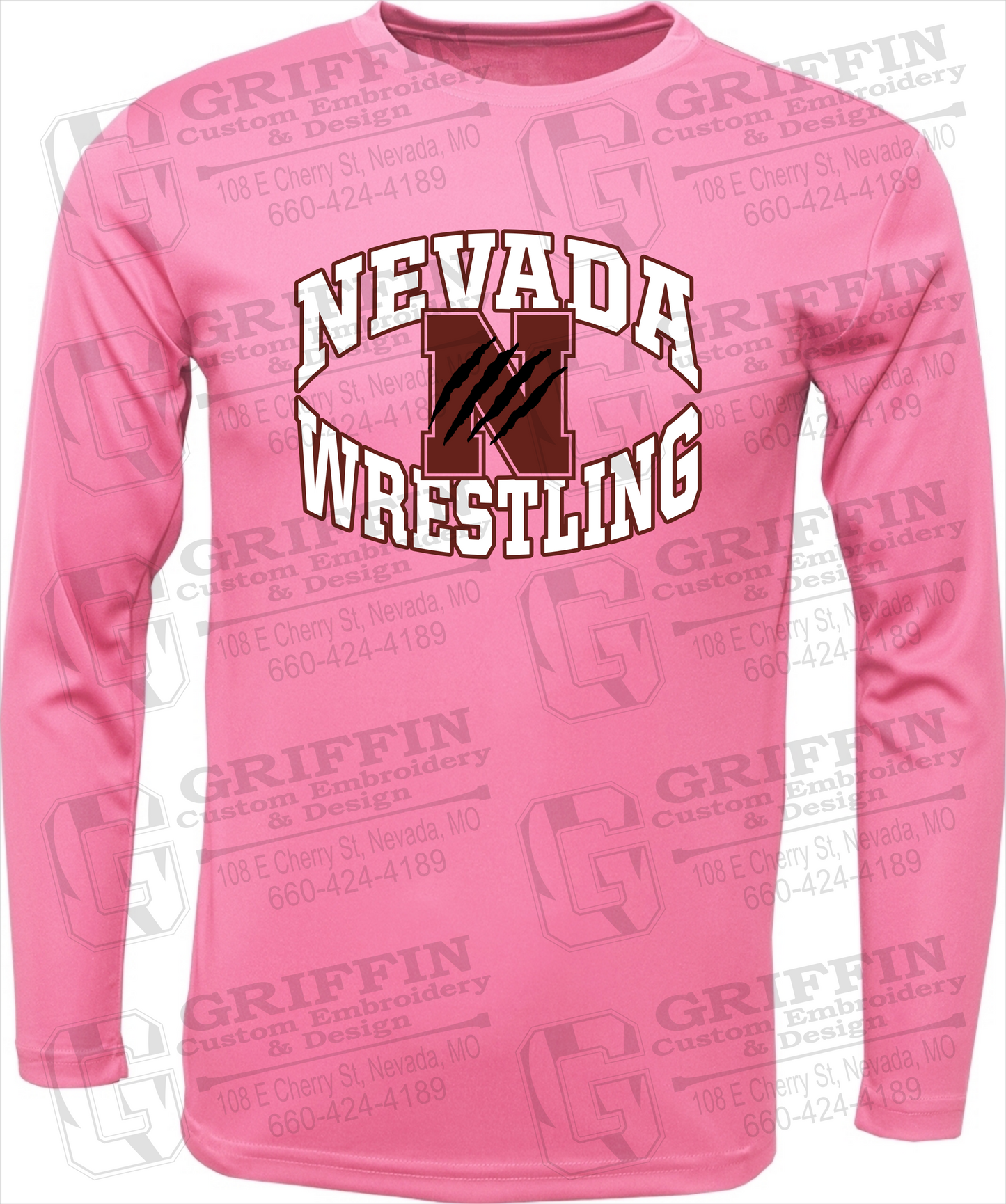 Toddler Dry-Fit Long Sleeve T-Shirt - Wrestling - Nevada Tigers 23-H