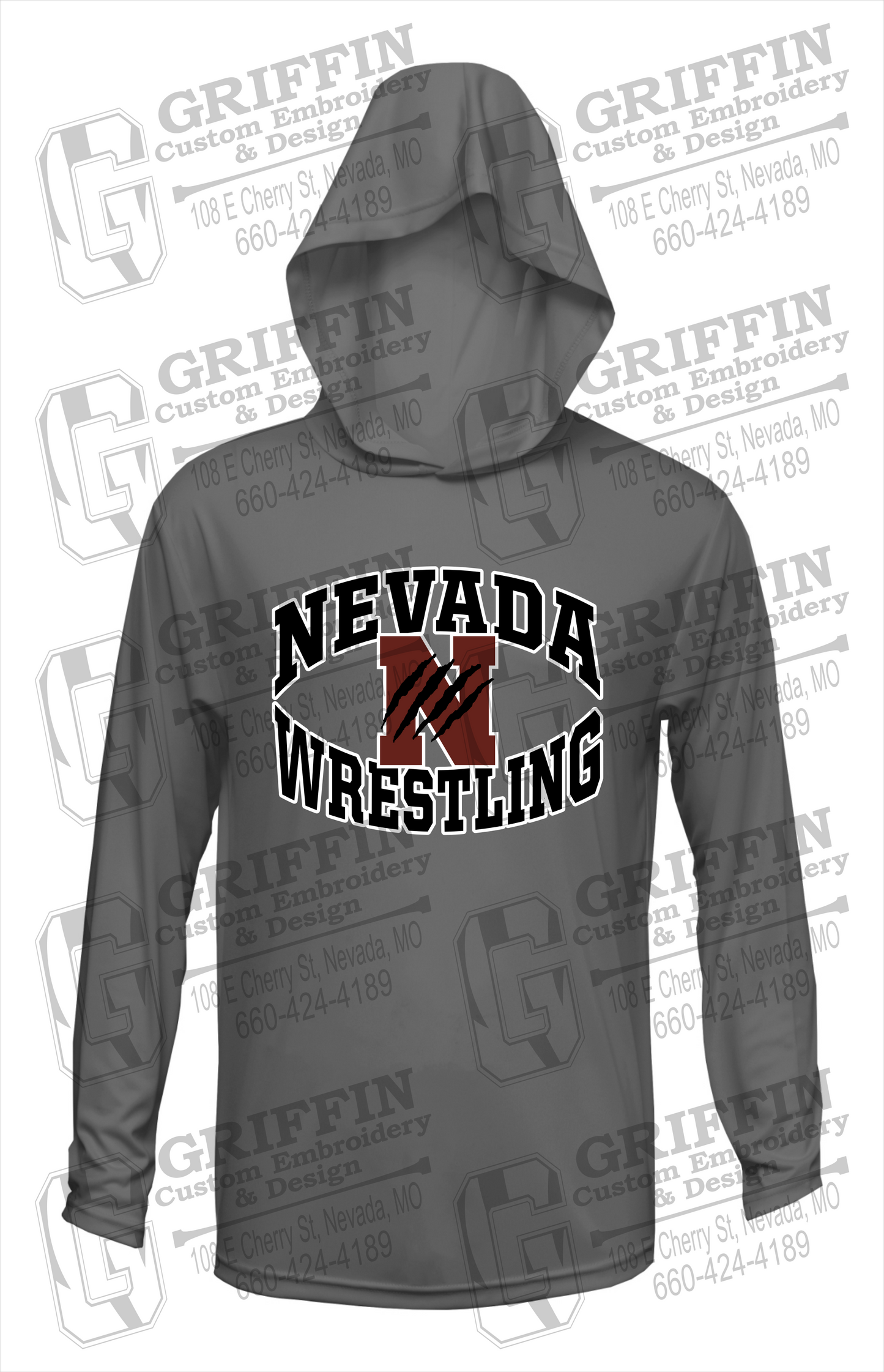 Dry-Fit T-Shirt Hoodie - Wrestling - Nevada Tigers 23-H