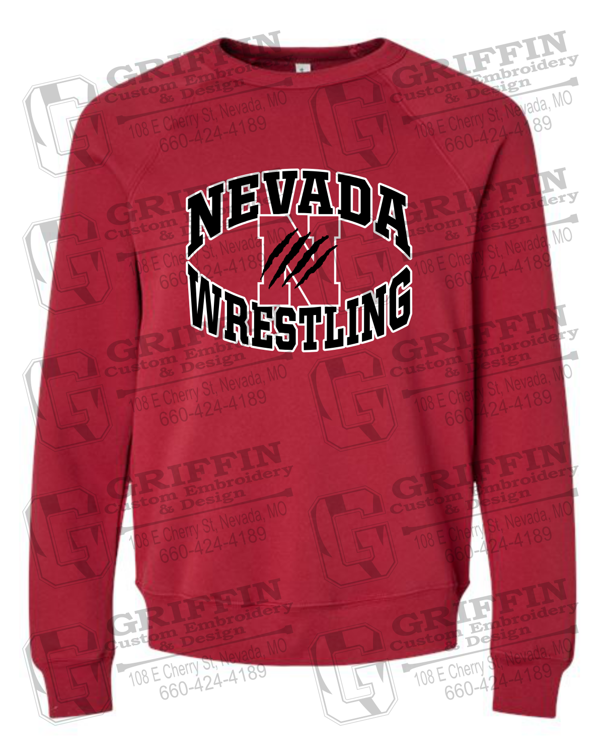 Sponge Fleece Sweatshirt - Wrestling - Nevada Tigers 23-H