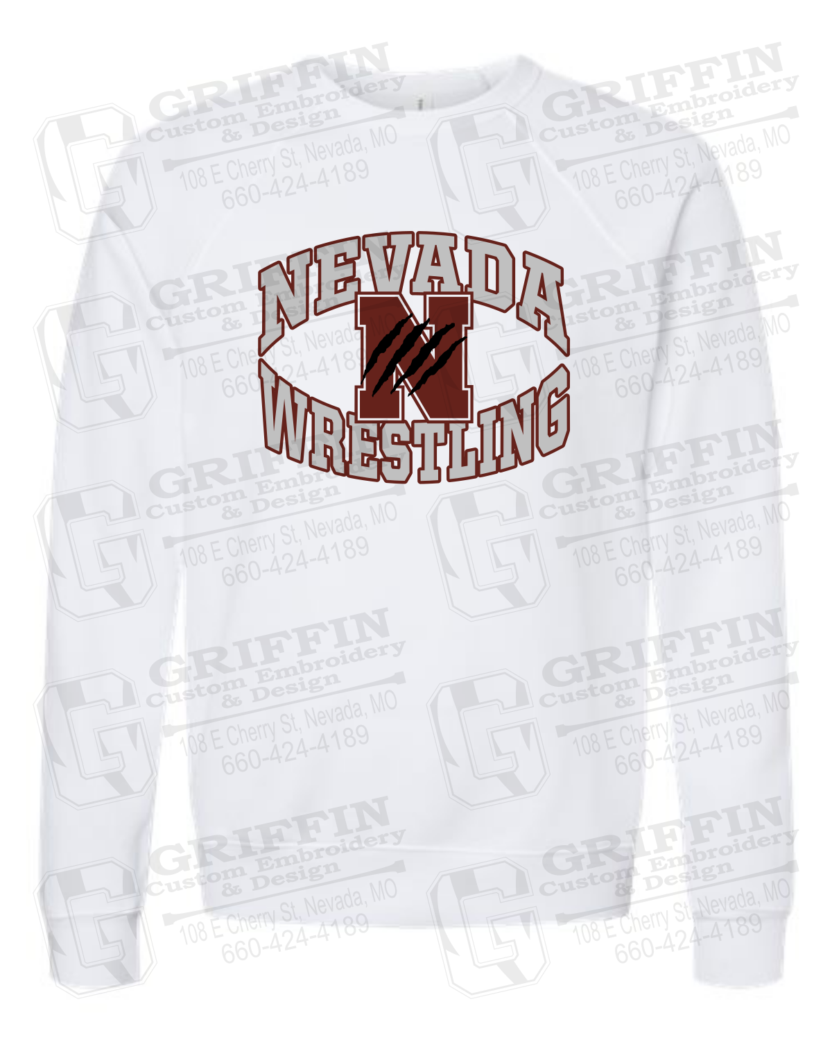 Sponge Fleece Sweatshirt - Wrestling - Nevada Tigers 23-H