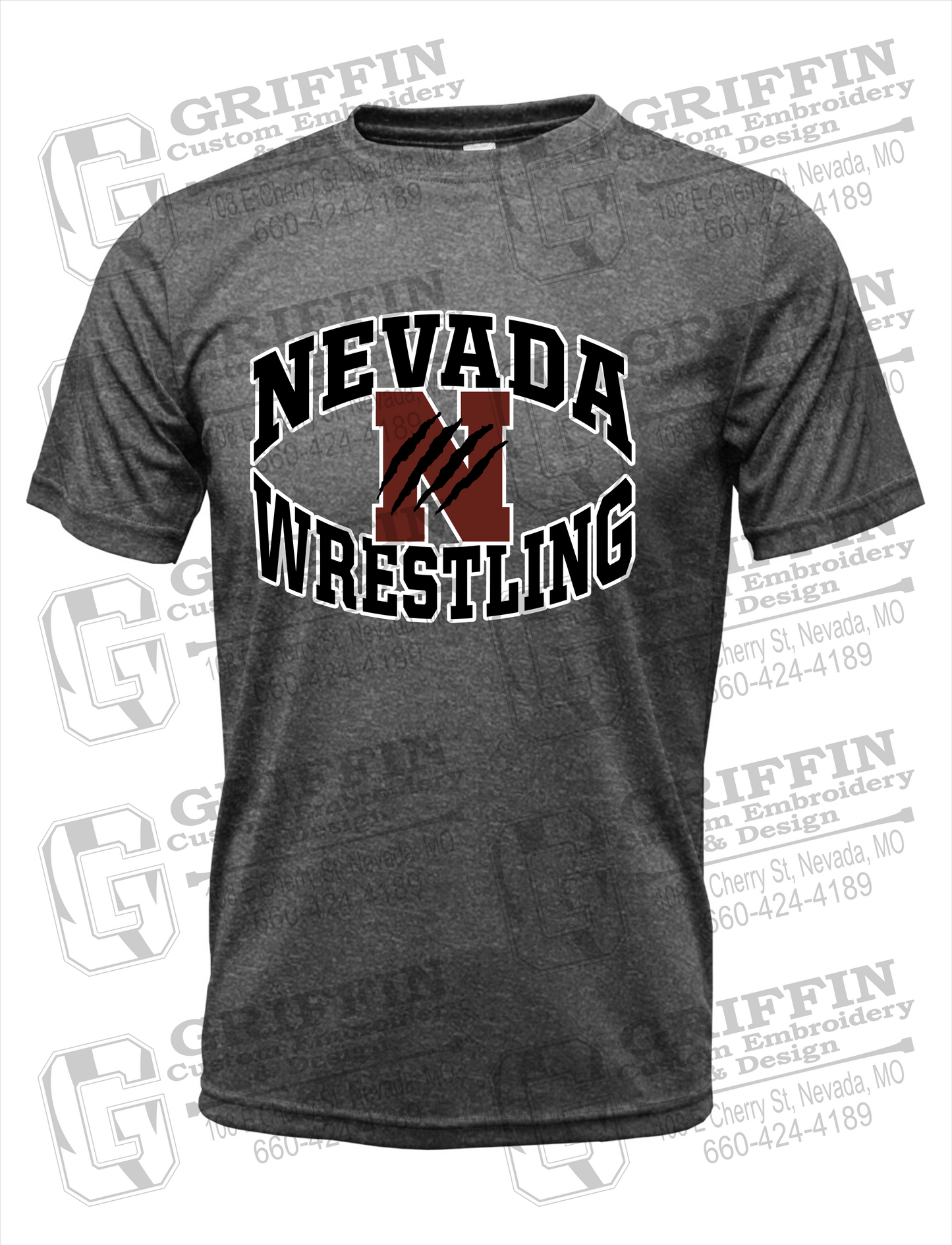 Dry-Fit Short Sleeve T-Shirt - Wrestling - Nevada Tigers 23-H