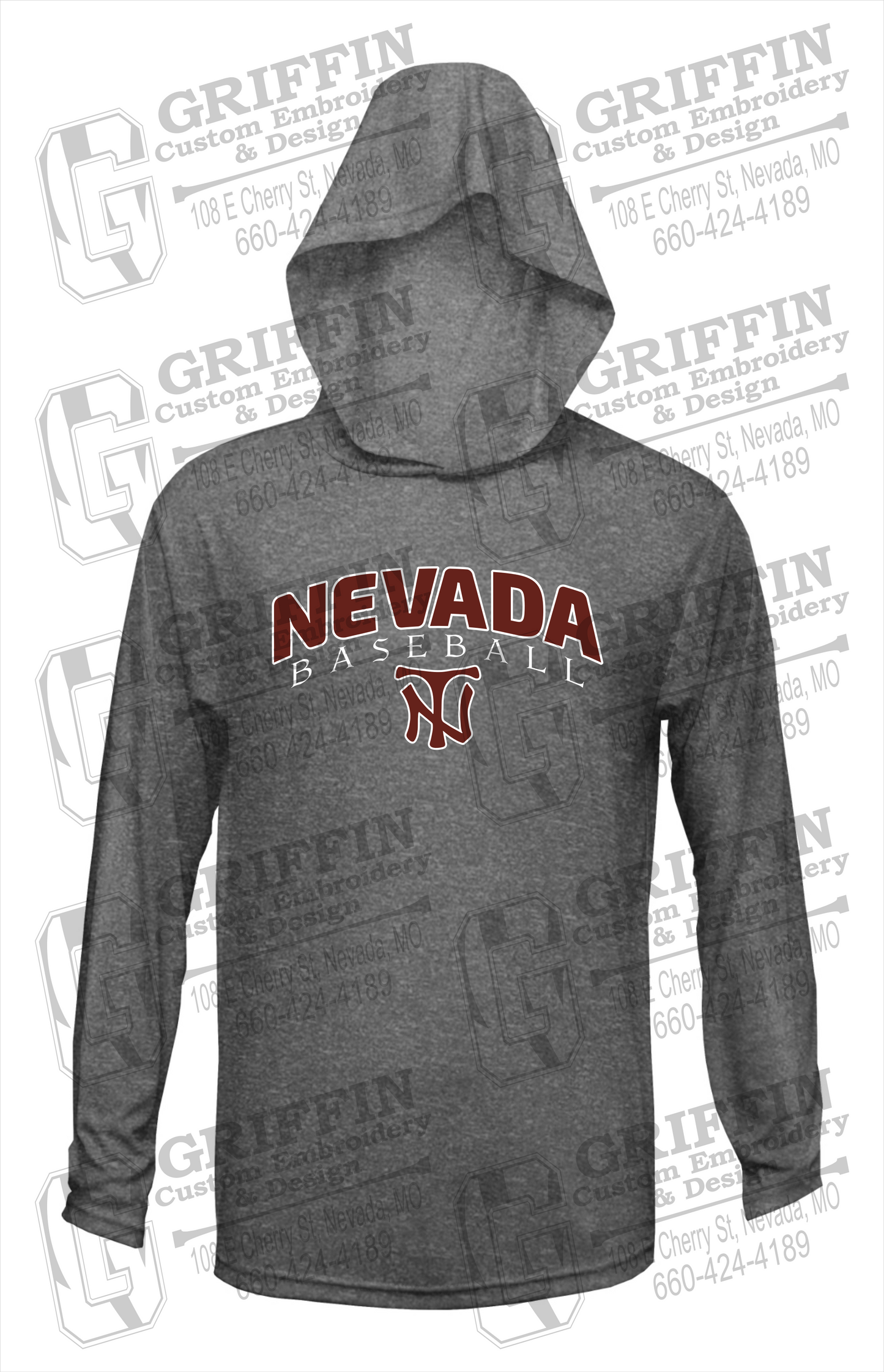 Dry-Fit T-Shirt Hoodie - Baseball - Nevada Tigers 23-J