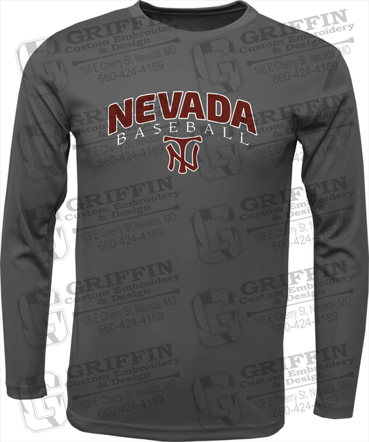 Dry-Fit Long Sleeve T-Shirt - Baseball - Nevada Tigers 23-J