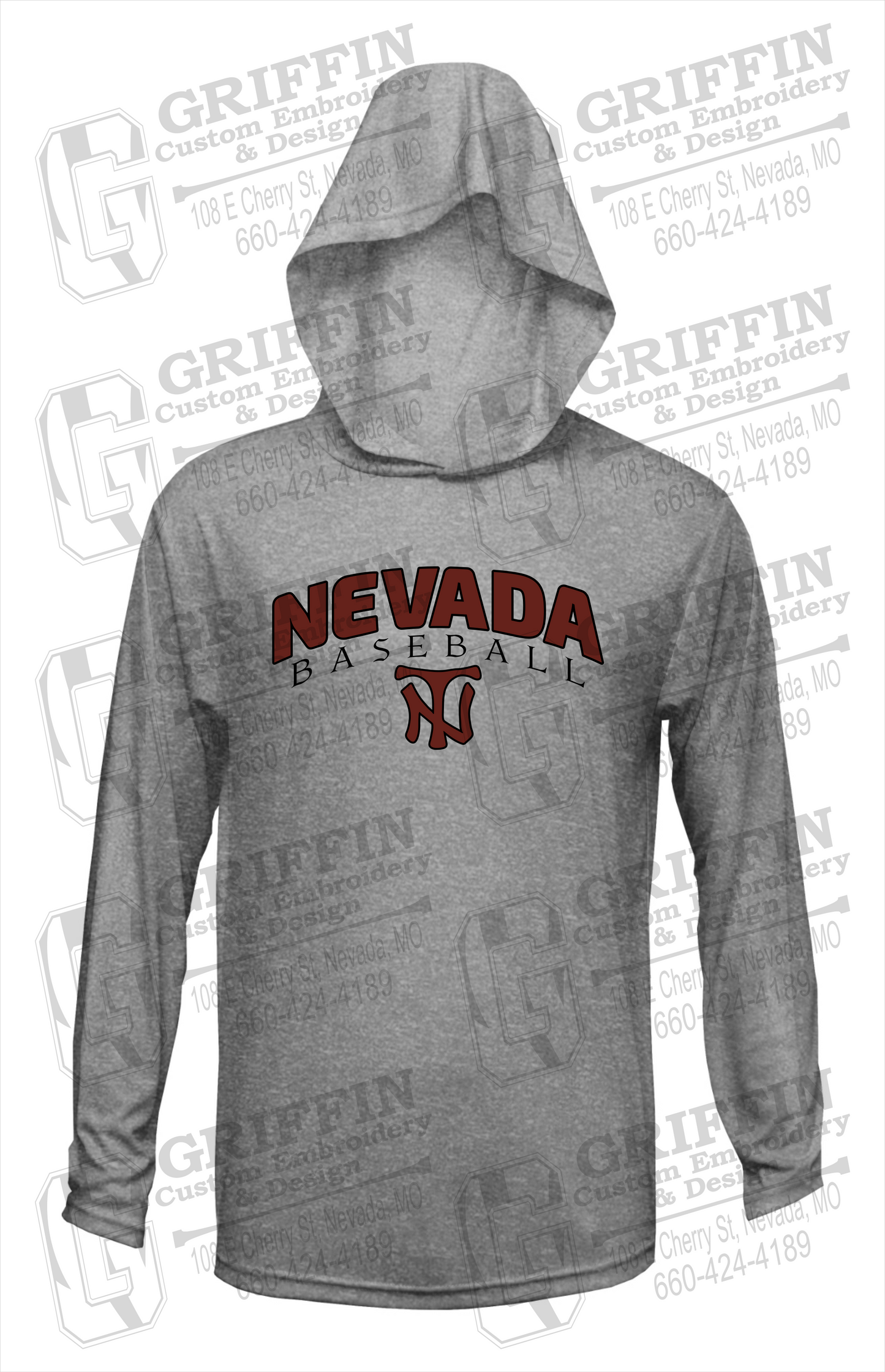 Dry-Fit T-Shirt Hoodie - Baseball - Nevada Tigers 23-J