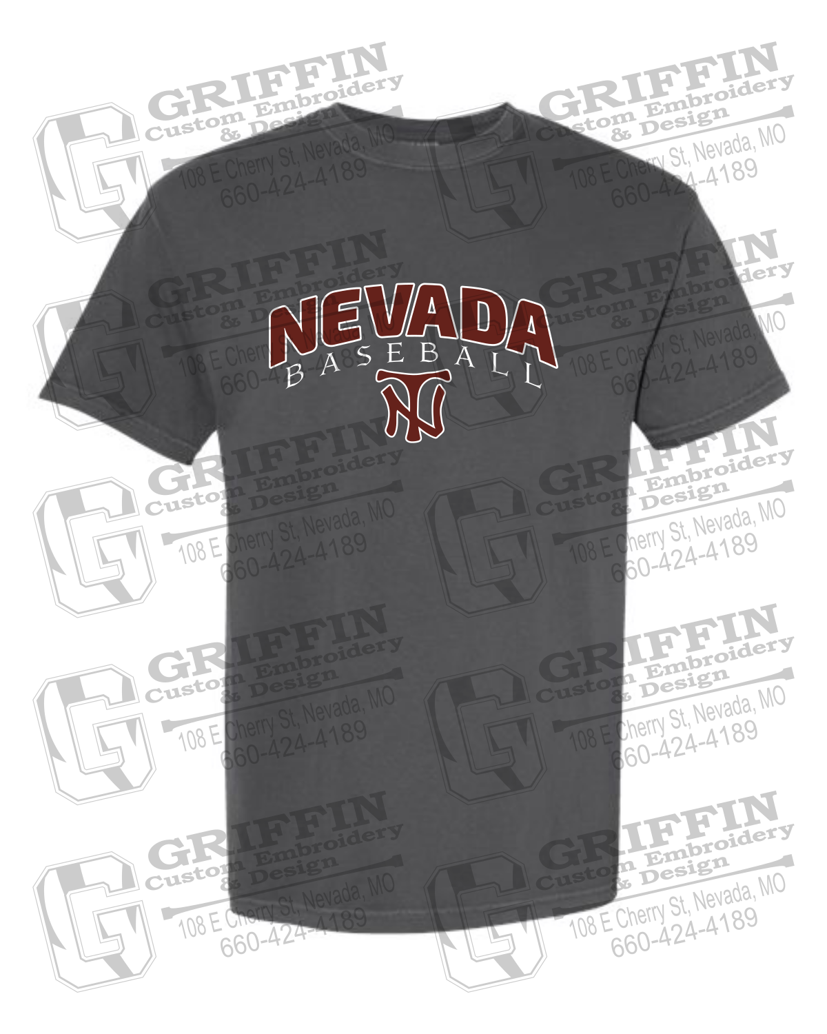 Comfort Colors Short Sleeve T-Shirt - Baseball - Nevada Tigers 23-J