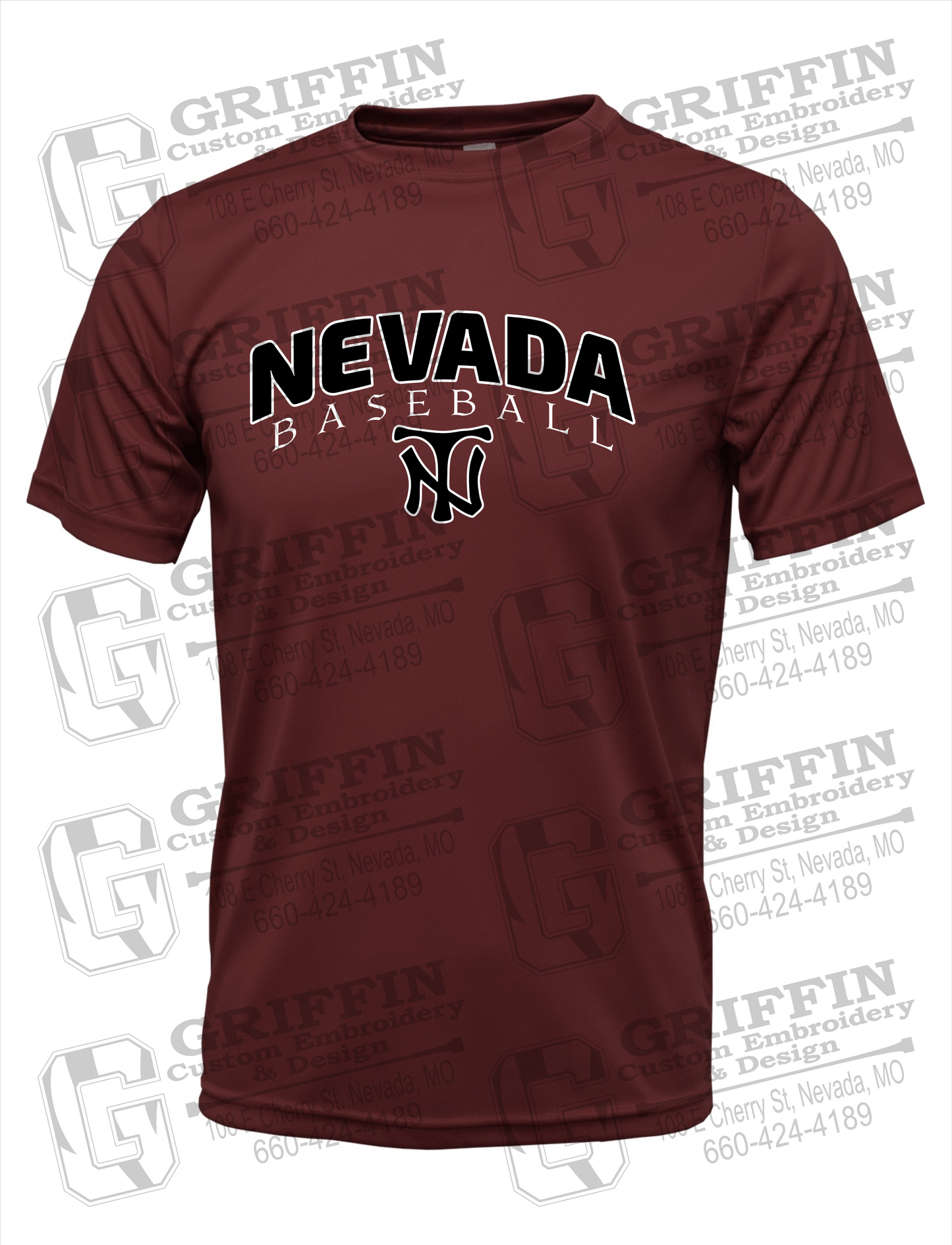 Nevada Tigers 23-J Youth Dry-Fit T-Shirt - Baseball