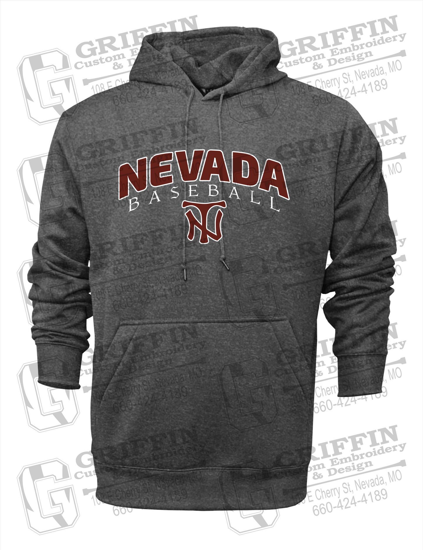 Performance Fleece Hoodie - Baseball - Nevada Tigers 23-J