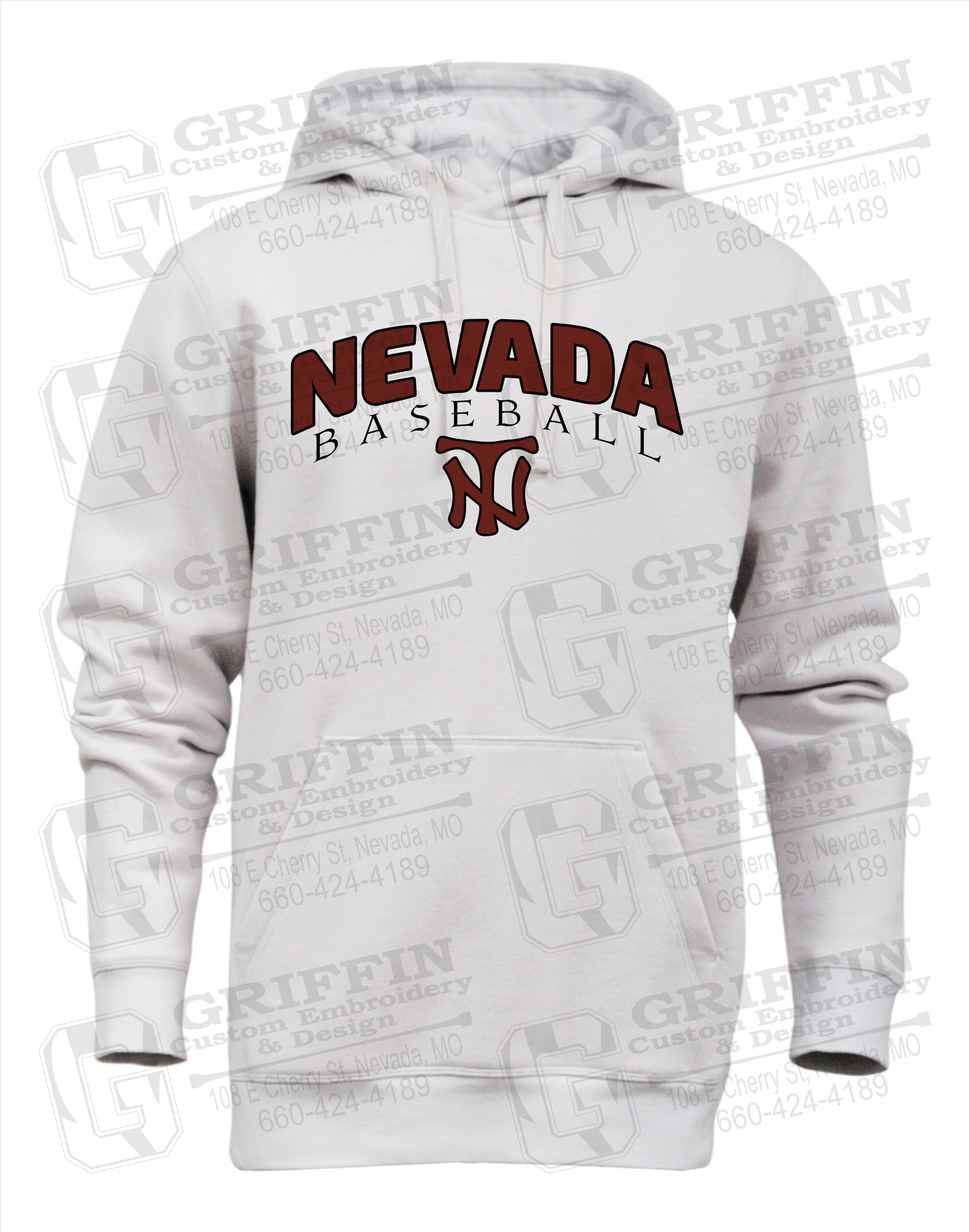 Heavyweight Fleece Hoodie - Baseball - Nevada Tigers 23-J